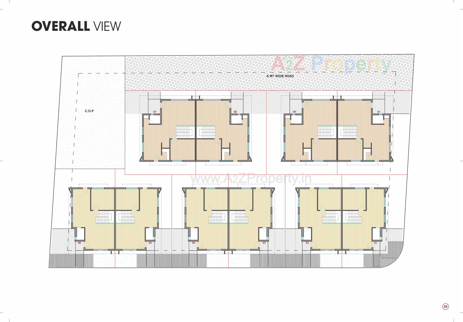 Layout of real estate project Shagun   The Casa located at Raysan, Gandhinagar, Gujarat