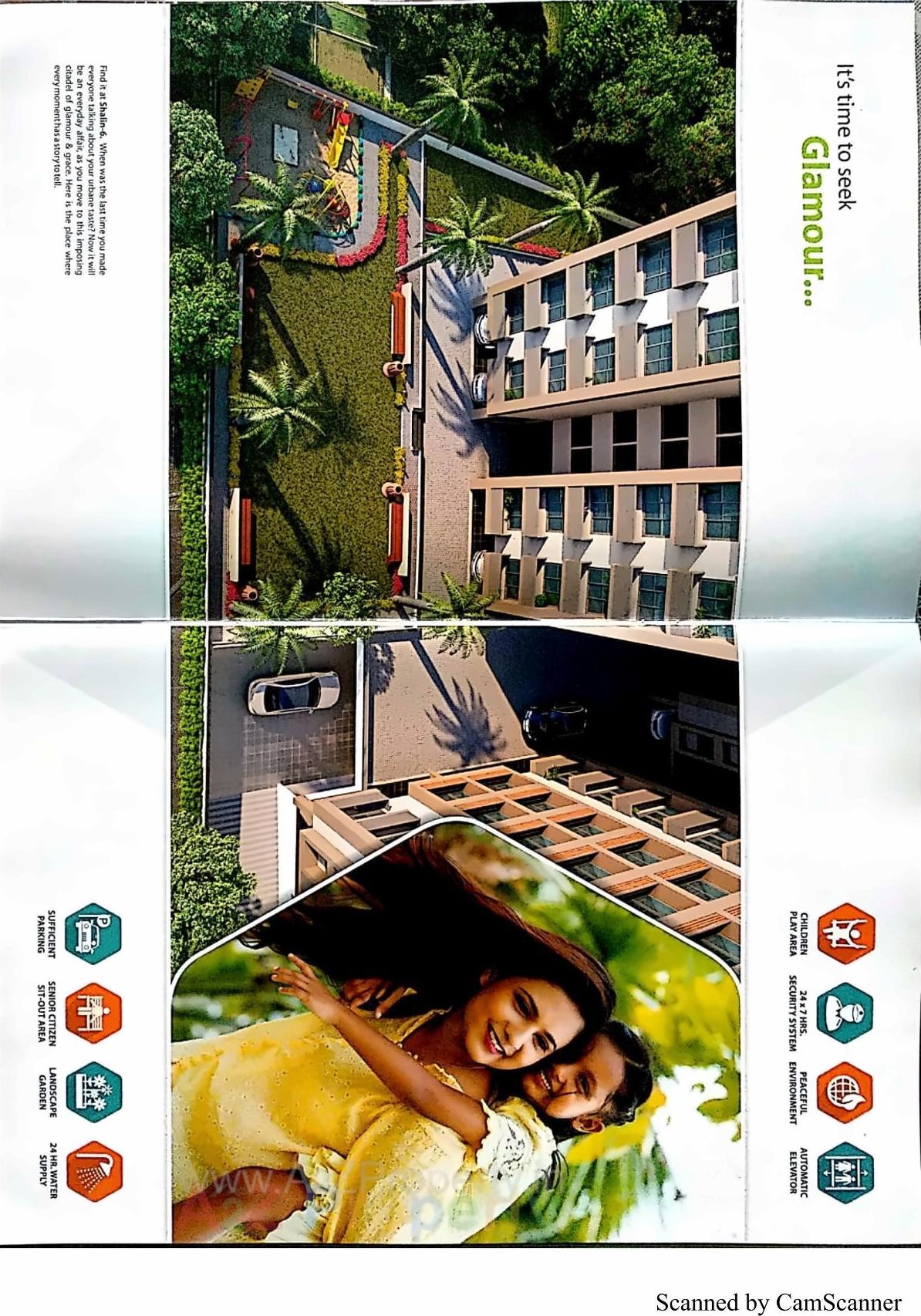 3D Elevation of real estate project Shalin located at Vavol, Gandhinagar, Gujarat