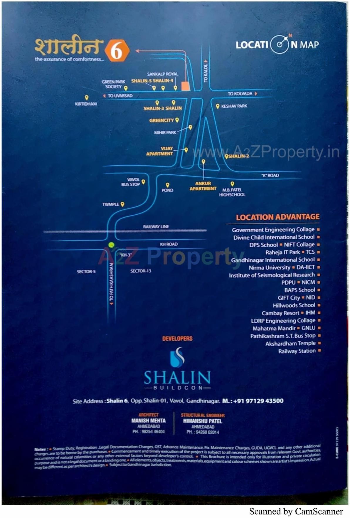  of real estate project Shalin located at Vavol, Gandhinagar, Gujarat