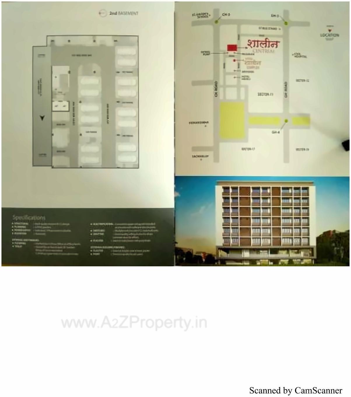 Layout of real estate project Shalin Centrum located at Gandhinagar, Gandhinagar, Gujarat
