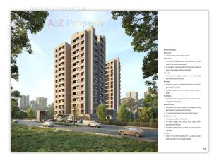 Elevation of real estate project Shanti Parisar located at Uvarsad, Gandhinagar, Gujarat
