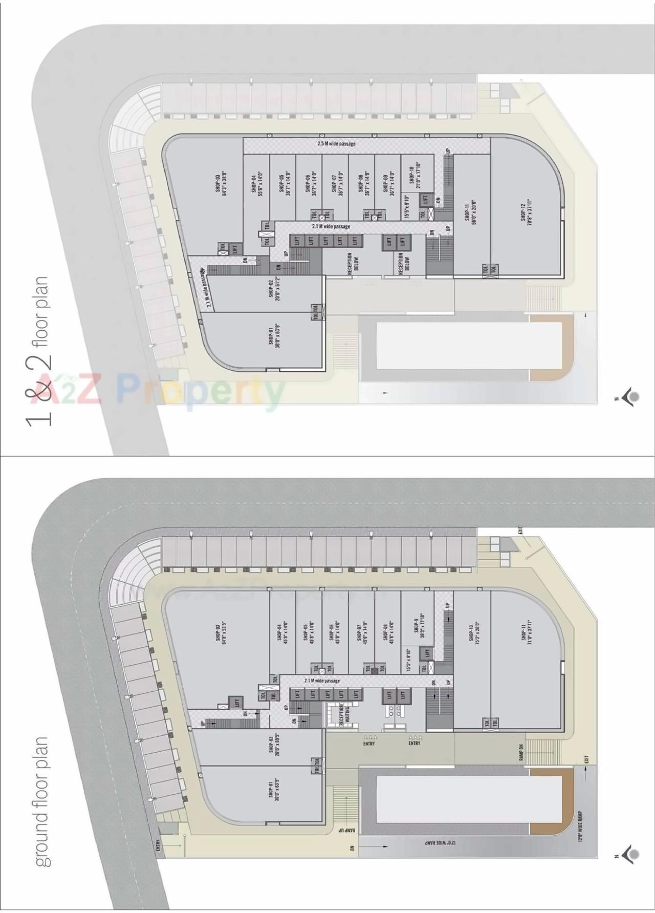 Layout of real estate project Sharan Circle Hub located at Chandkheda, Gandhinagar, Gujarat