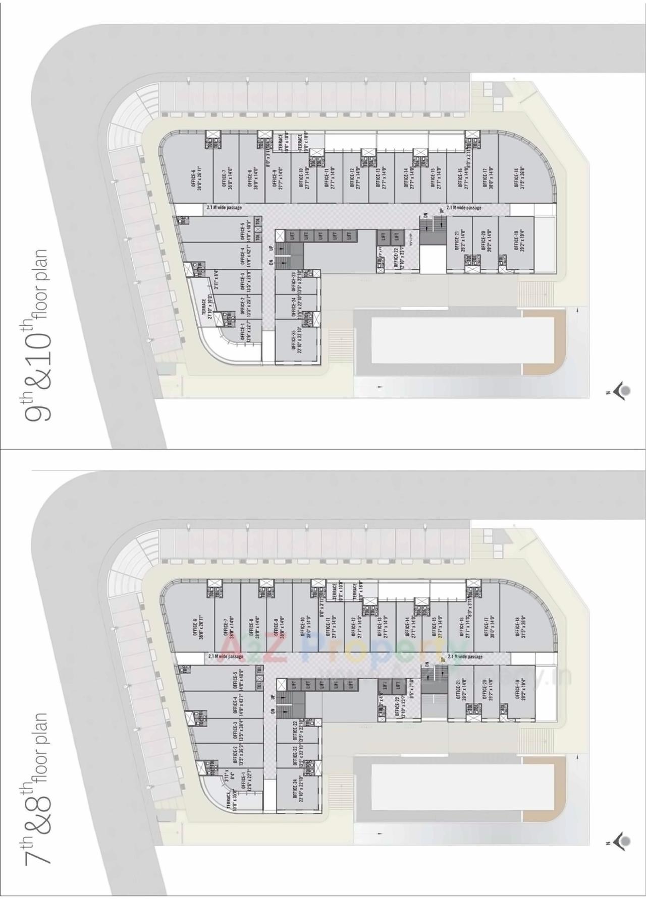 Layout of real estate project Sharan Circle Hub located at Chandkheda, Gandhinagar, Gujarat