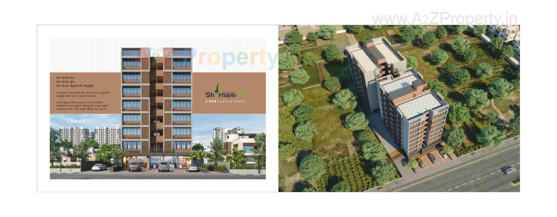 3D Elevation of real estate project Sharnam located at Gandhinagar, Gandhinagar, Gujarat