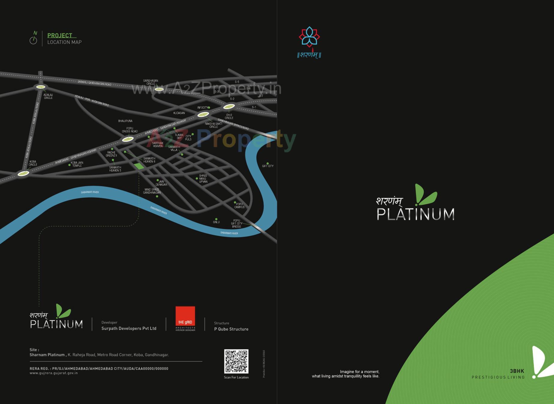  of real estate project Sharnam Platinum located at Koba, Gandhinagar, Gujarat