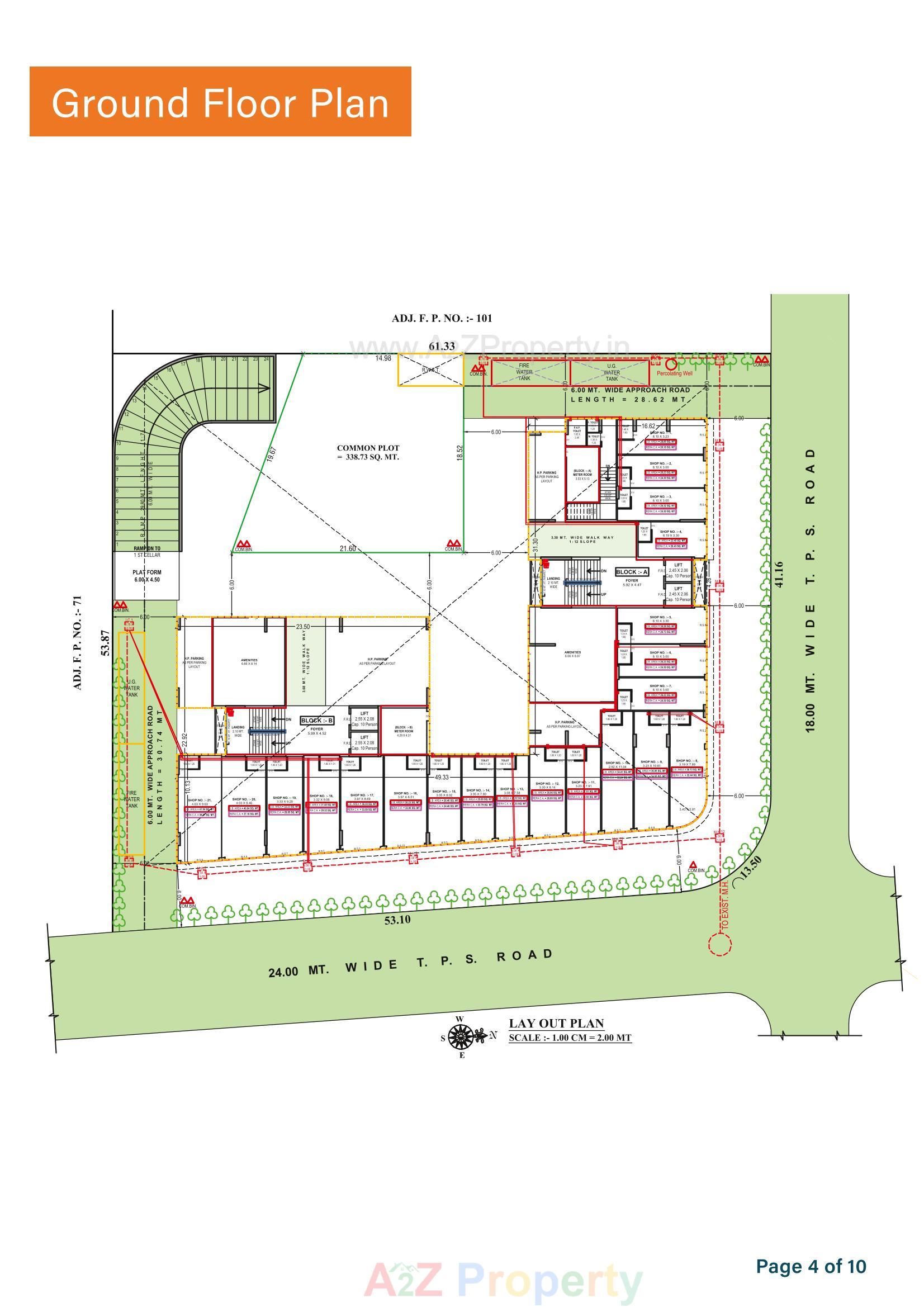 Layout of real estate project Shashvat Symphony located at Khoraj, Gandhinagar, Gujarat
