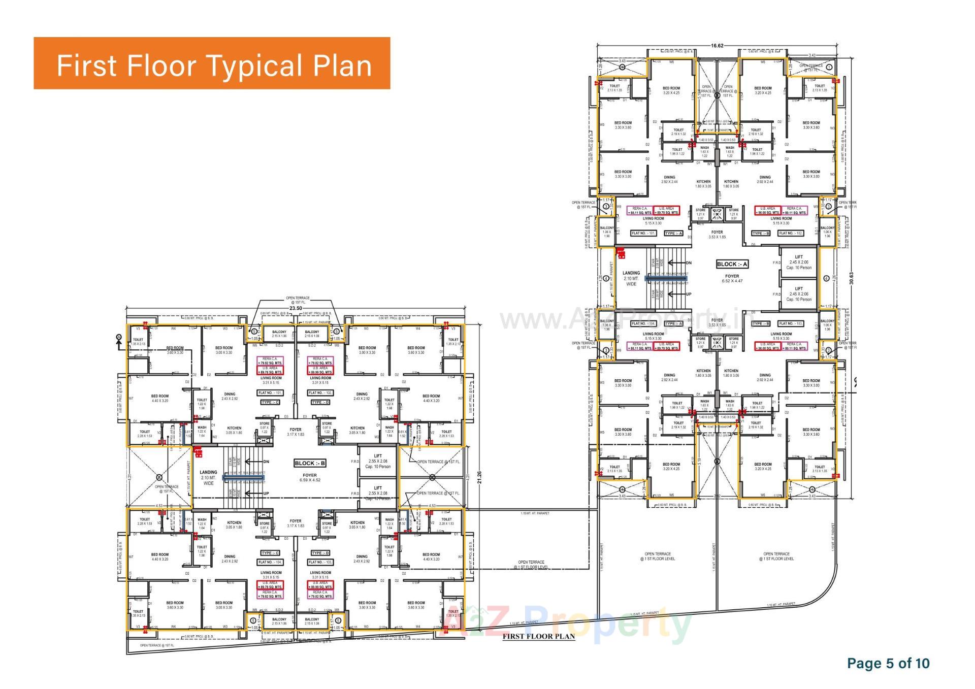 Layout of real estate project Shashvat Symphony located at Khoraj, Gandhinagar, Gujarat