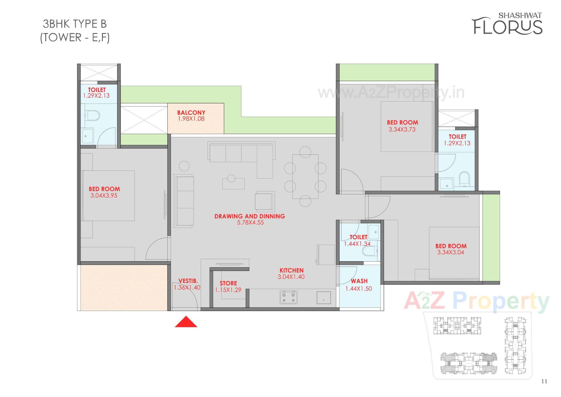 Layout of real estate project Shashwat Florus located at Kudasan, Gandhinagar, Gujarat