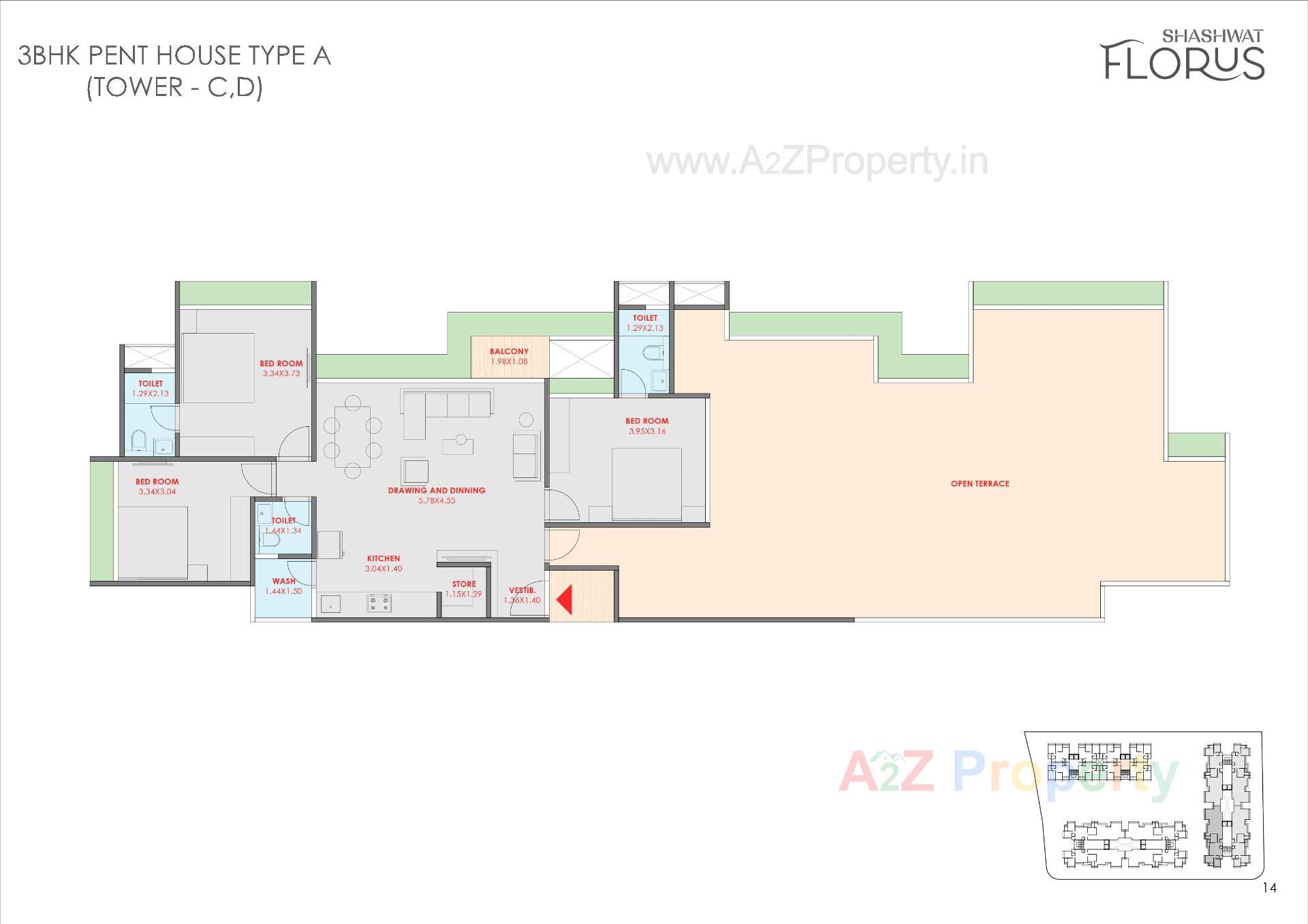 Layout of real estate project Shashwat Florus located at Kudasan, Gandhinagar, Gujarat