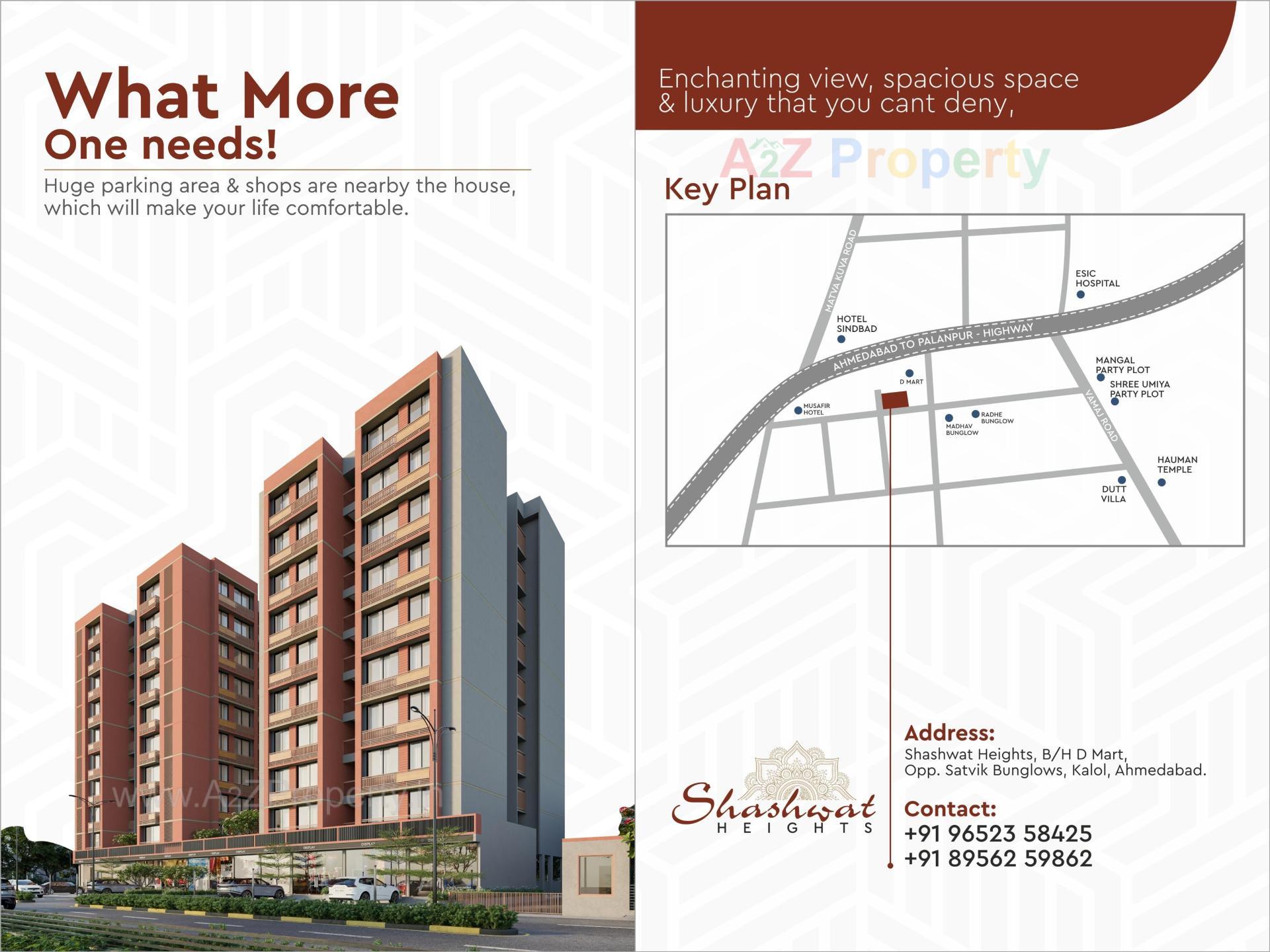  of real estate project Shashwat Heights located at Kalol, Gandhinagar, Gujarat