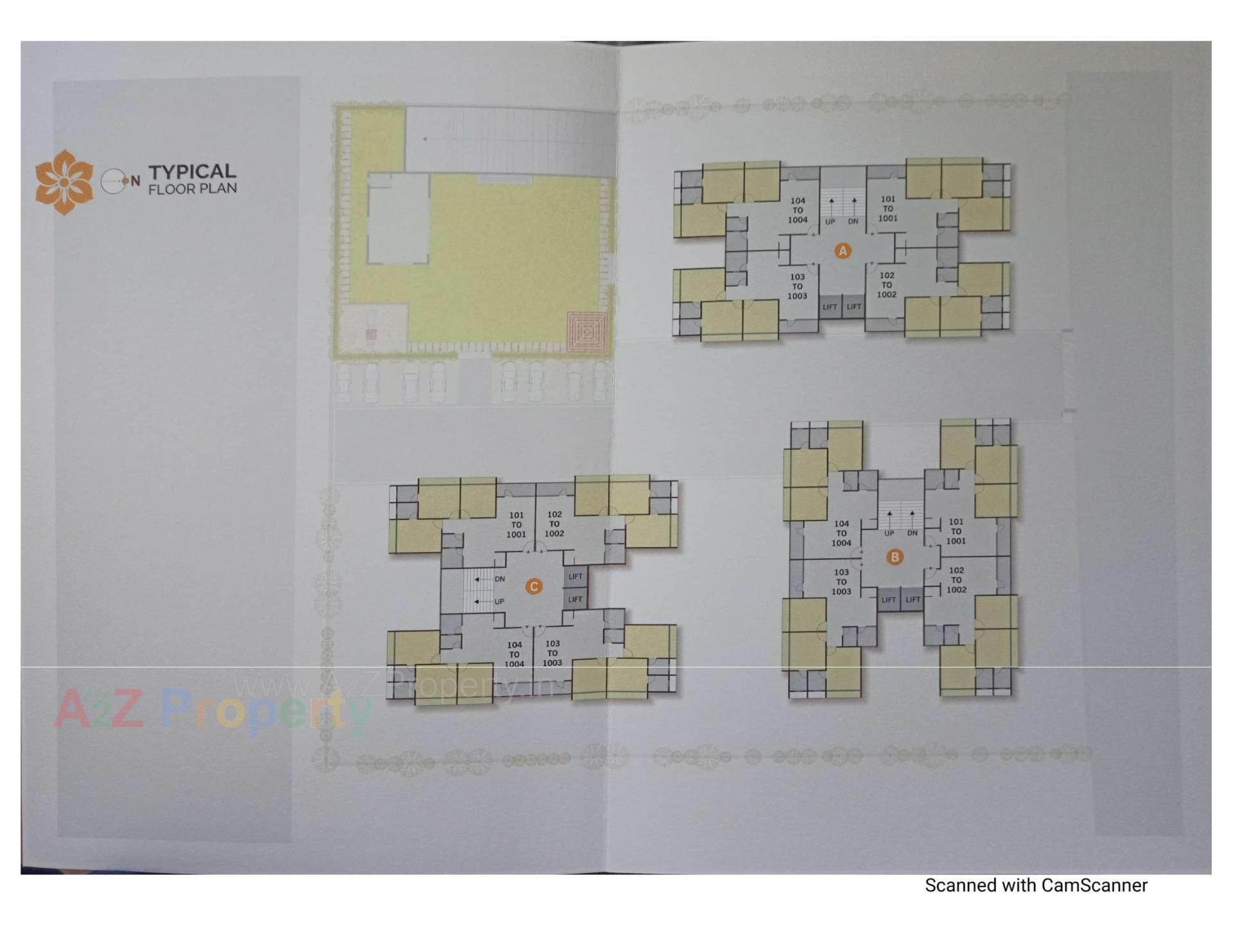 Layout of real estate project Shikhar 1 located at Bhat, Gandhinagar, Gujarat