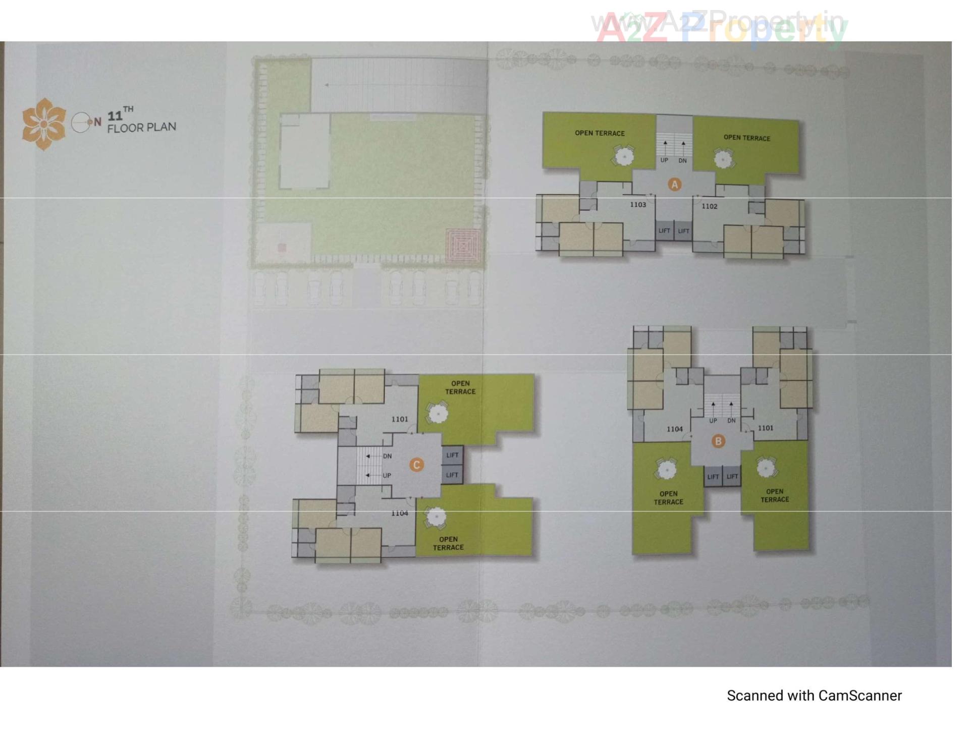 Layout of real estate project Shikhar 1 located at Bhat, Gandhinagar, Gujarat
