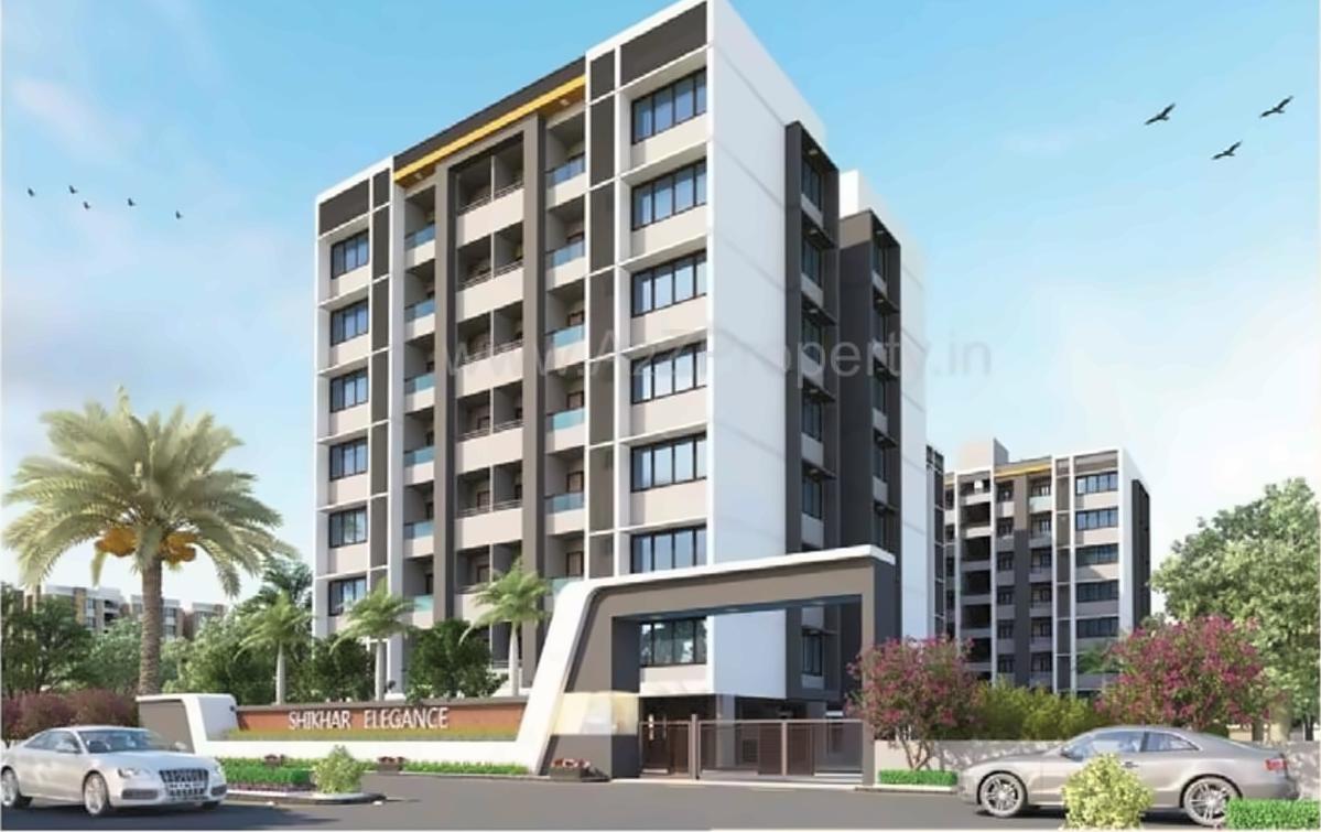 3D Elevation of real estate project Shikhar Elegance located at Chiloda, Gandhinagar, Gujarat