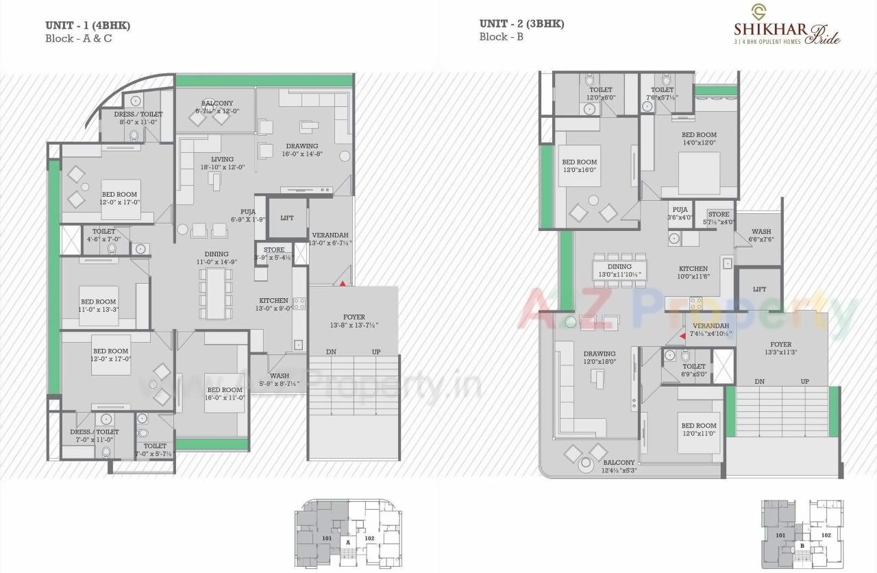 Layout of real estate project Shikhar Pride located at Gandhinagar, Gandhinagar, Gujarat