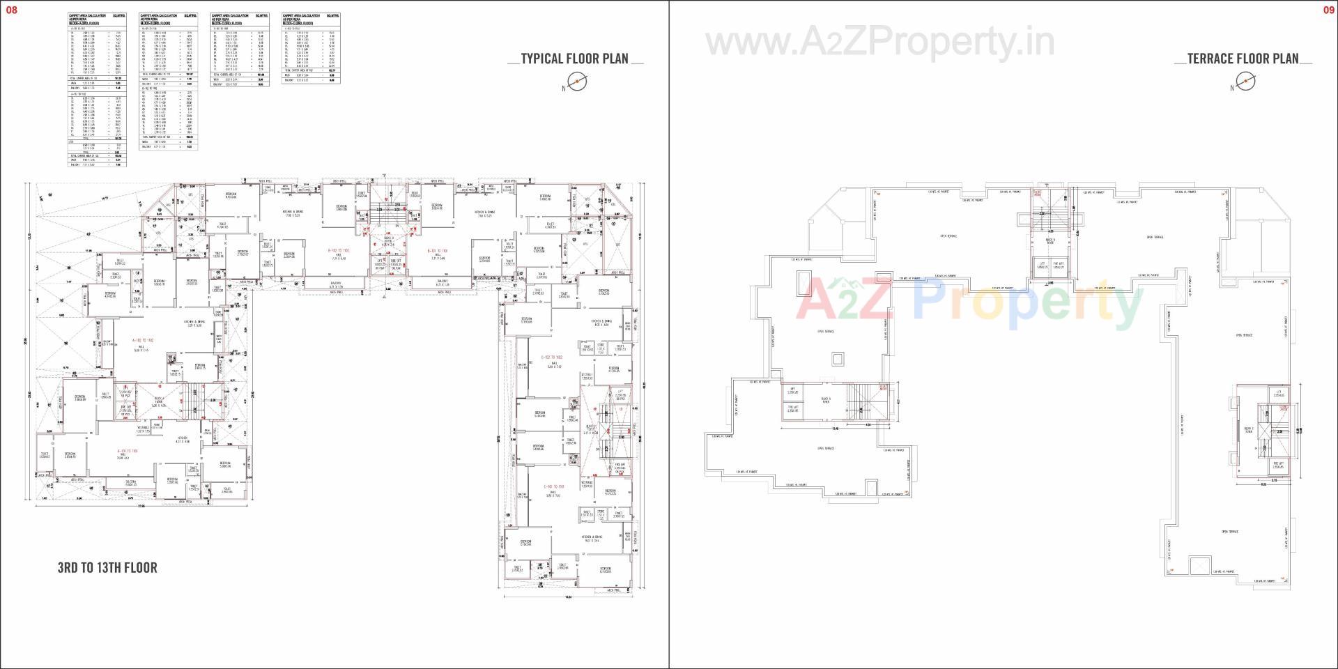 Layout of real estate project Shikshapatri Sky Light located at Uvarsad, Gandhinagar, Gujarat