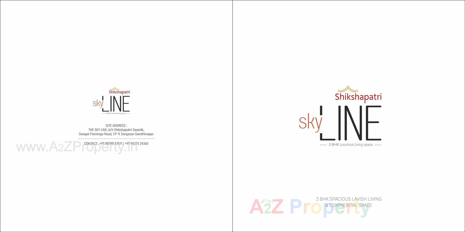  of real estate project Shikshapatri Sky Line located at Sargasan, Gandhinagar, Gujarat