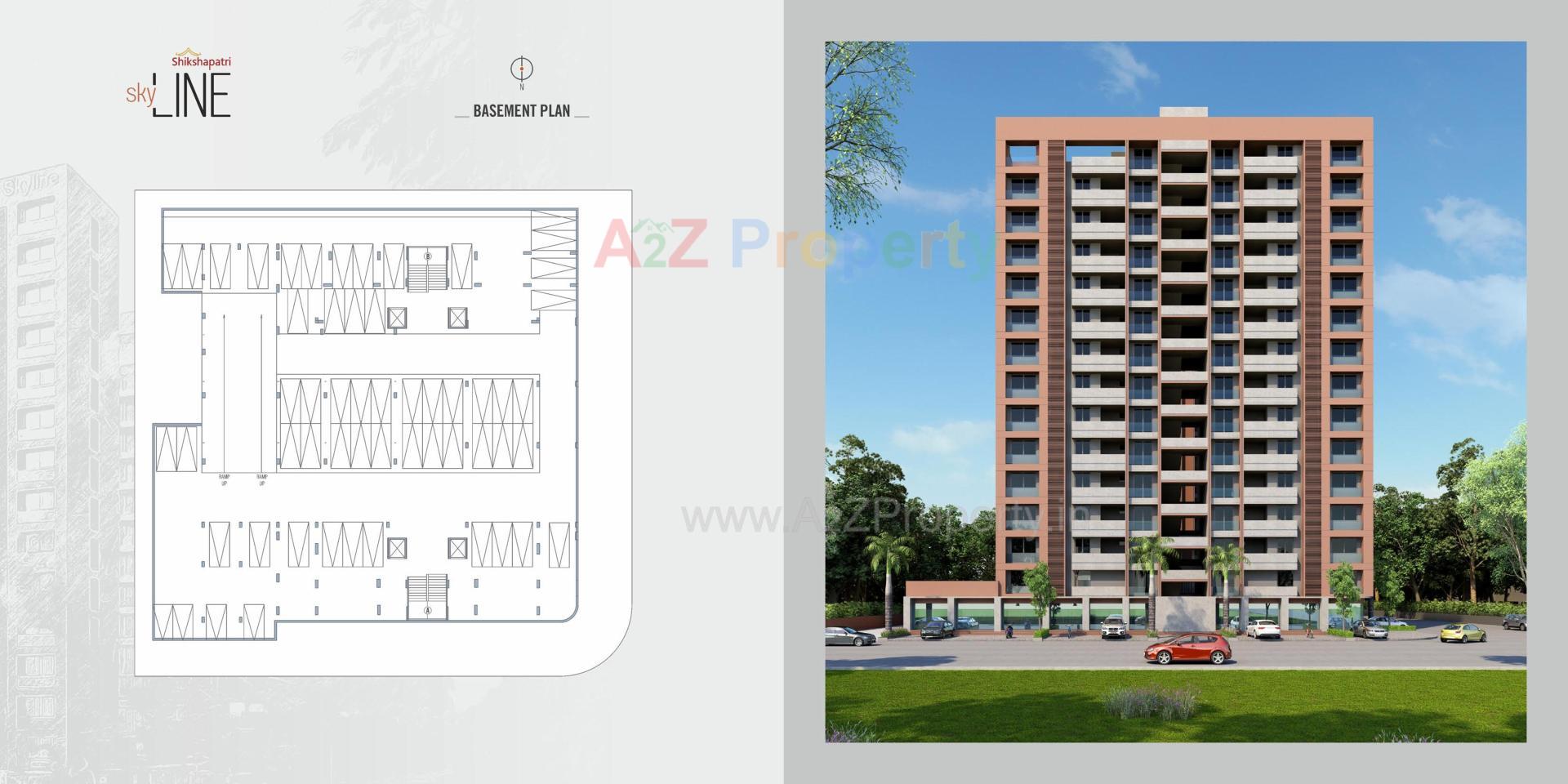Layout of real estate project Shikshapatri Sky Line located at Sargasan, Gandhinagar, Gujarat