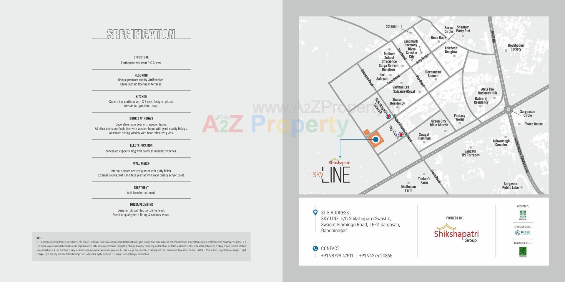  of real estate project Shikshapatri Sky Line located at Sargasan, Gandhinagar, Gujarat