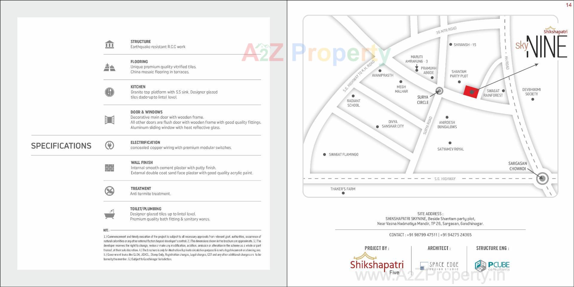  of real estate project Shikshapatri Sky Nine located at Gandhinagar, Gandhinagar, Gujarat