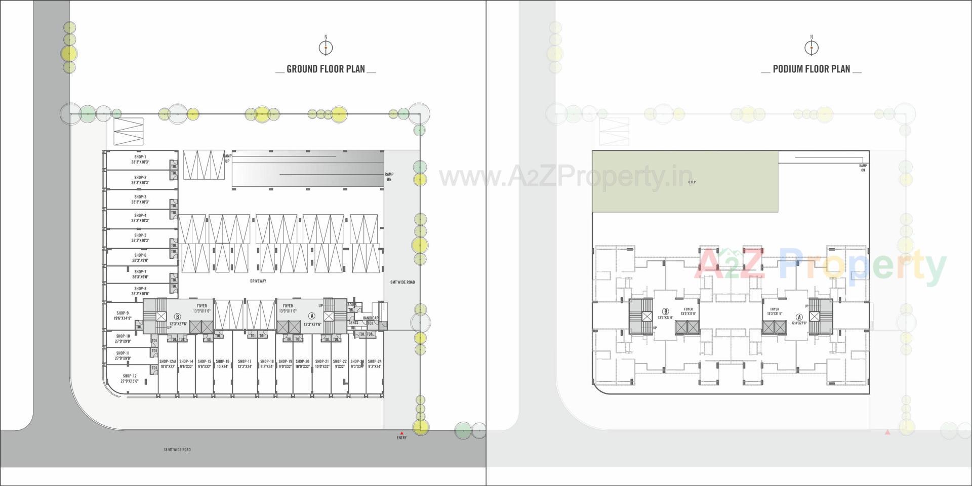 Layout of real estate project Shikshapatri Sky Park located at Sargasan, Gandhinagar, Gujarat