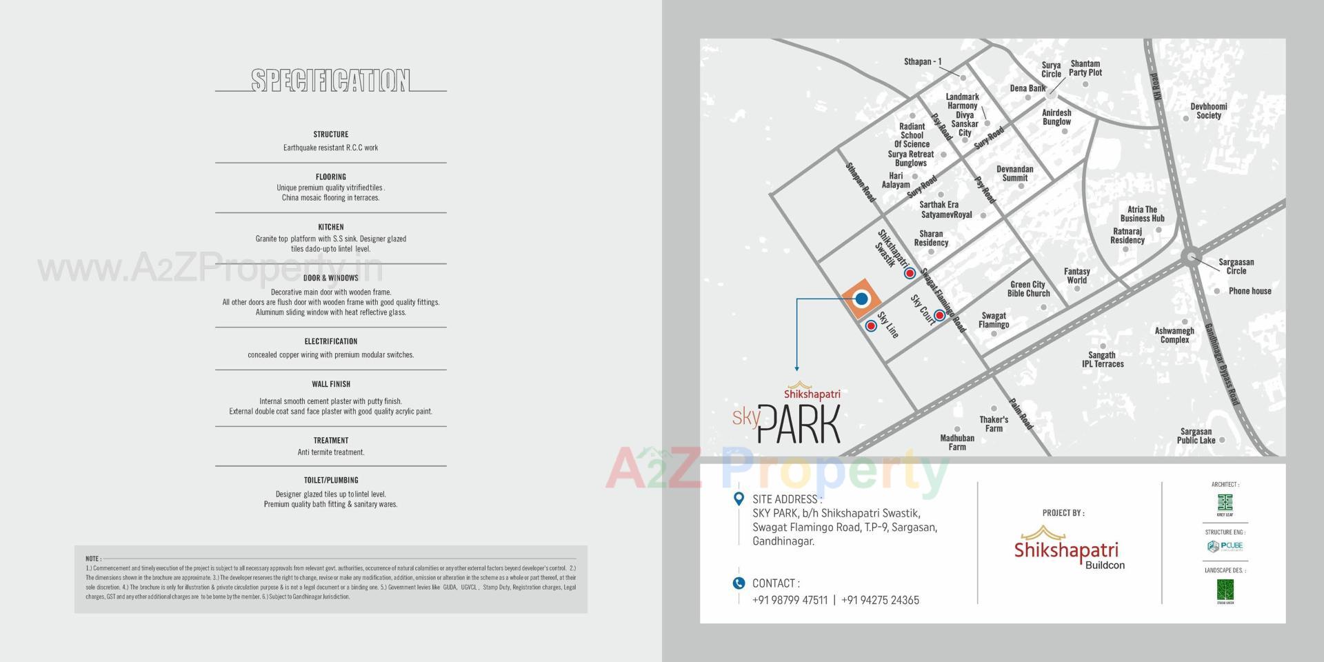 of real estate project Shikshapatri Sky Park located at Sargasan, Gandhinagar, Gujarat