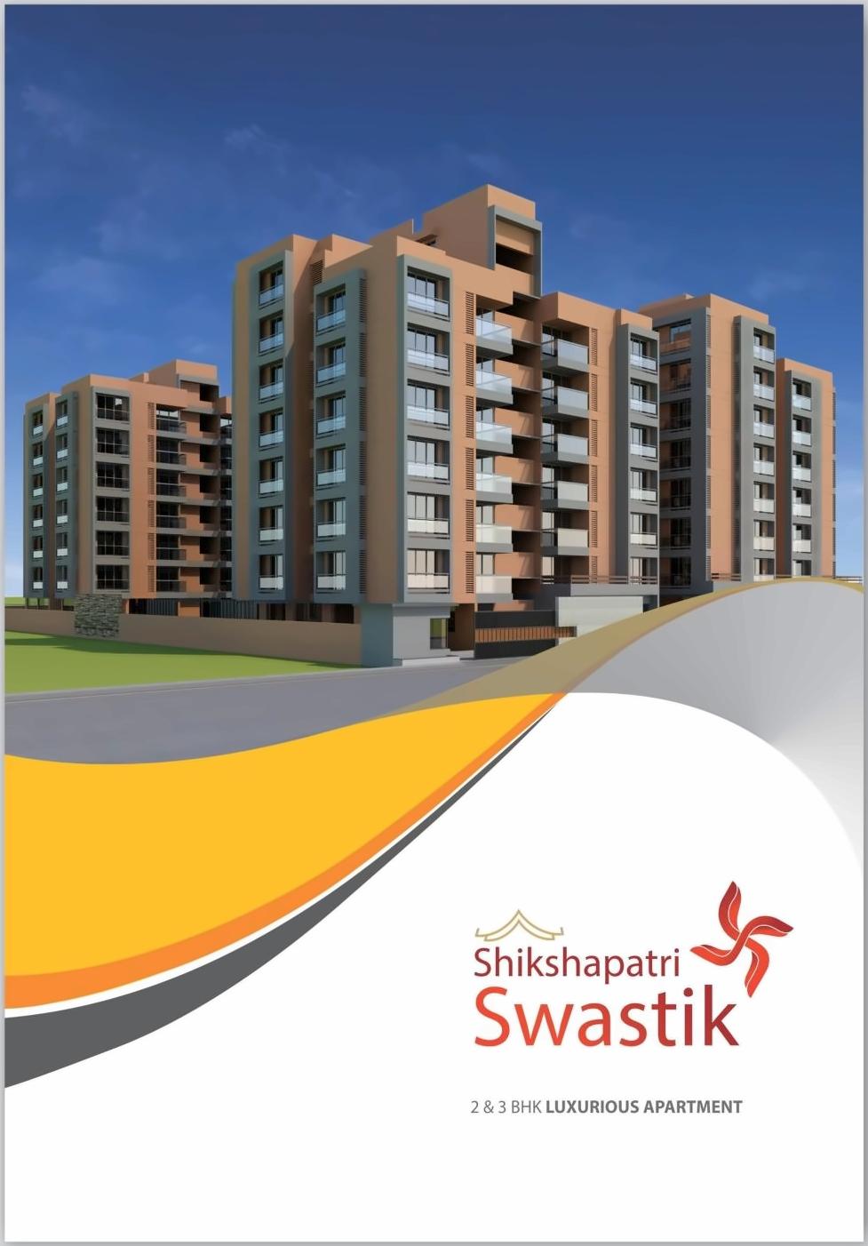 3D Elevation of real estate project Shikshapatri Swastik located at Sargasan, Gandhinagar, Gujarat