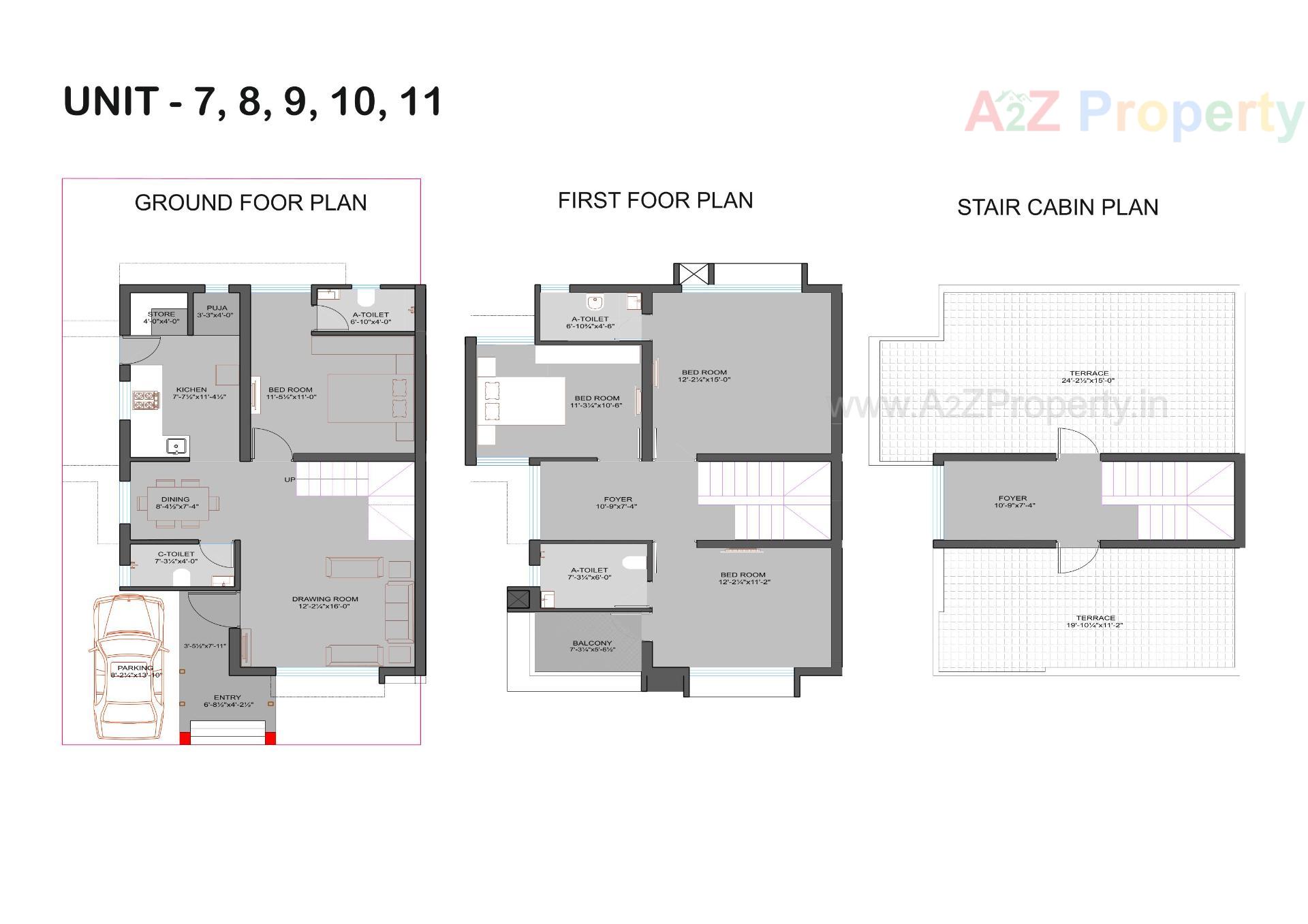 Layout of real estate project Shilp Bungalows located at Kalol, Gandhinagar, Gujarat