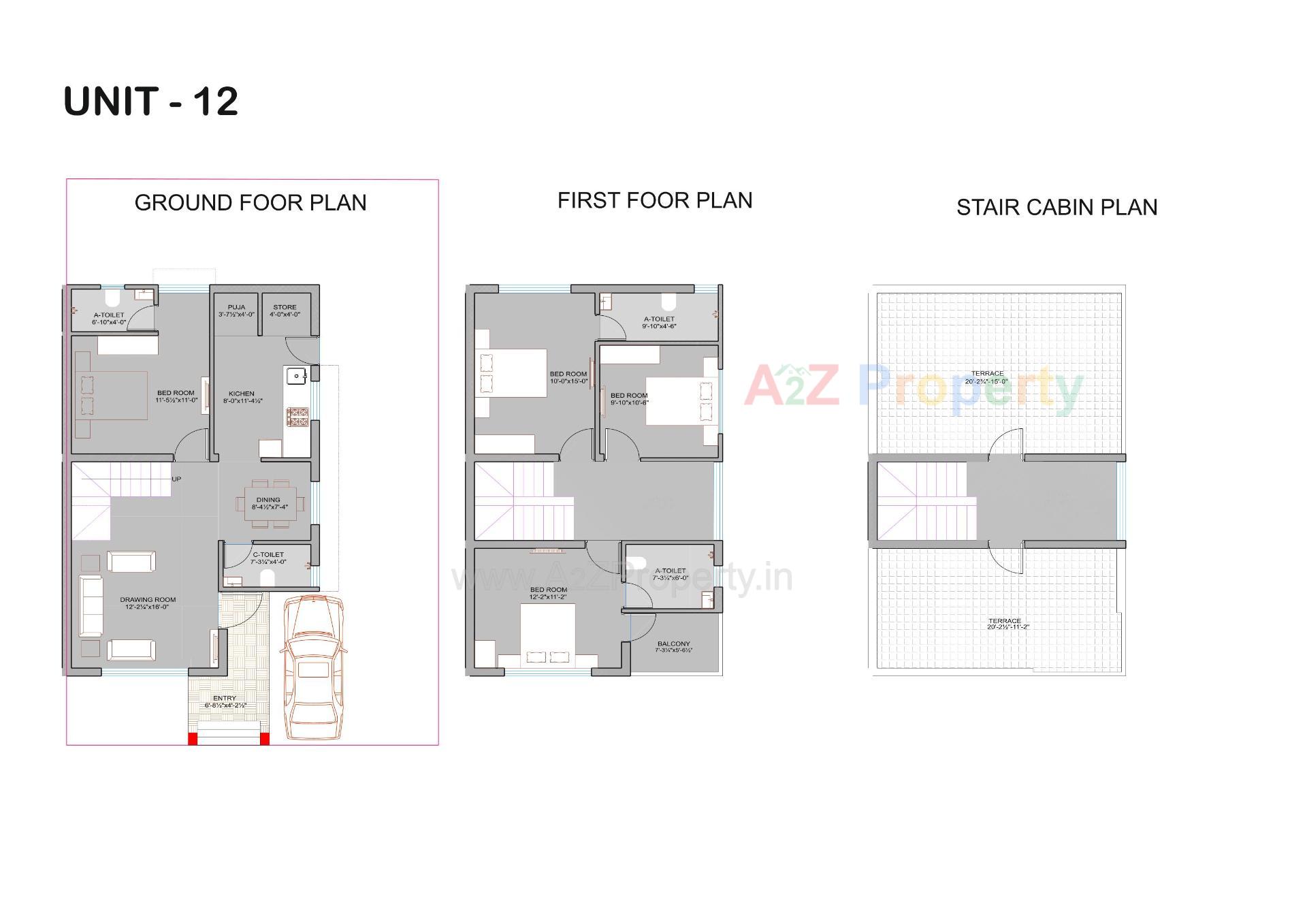 Layout of real estate project Shilp Bungalows located at Kalol, Gandhinagar, Gujarat