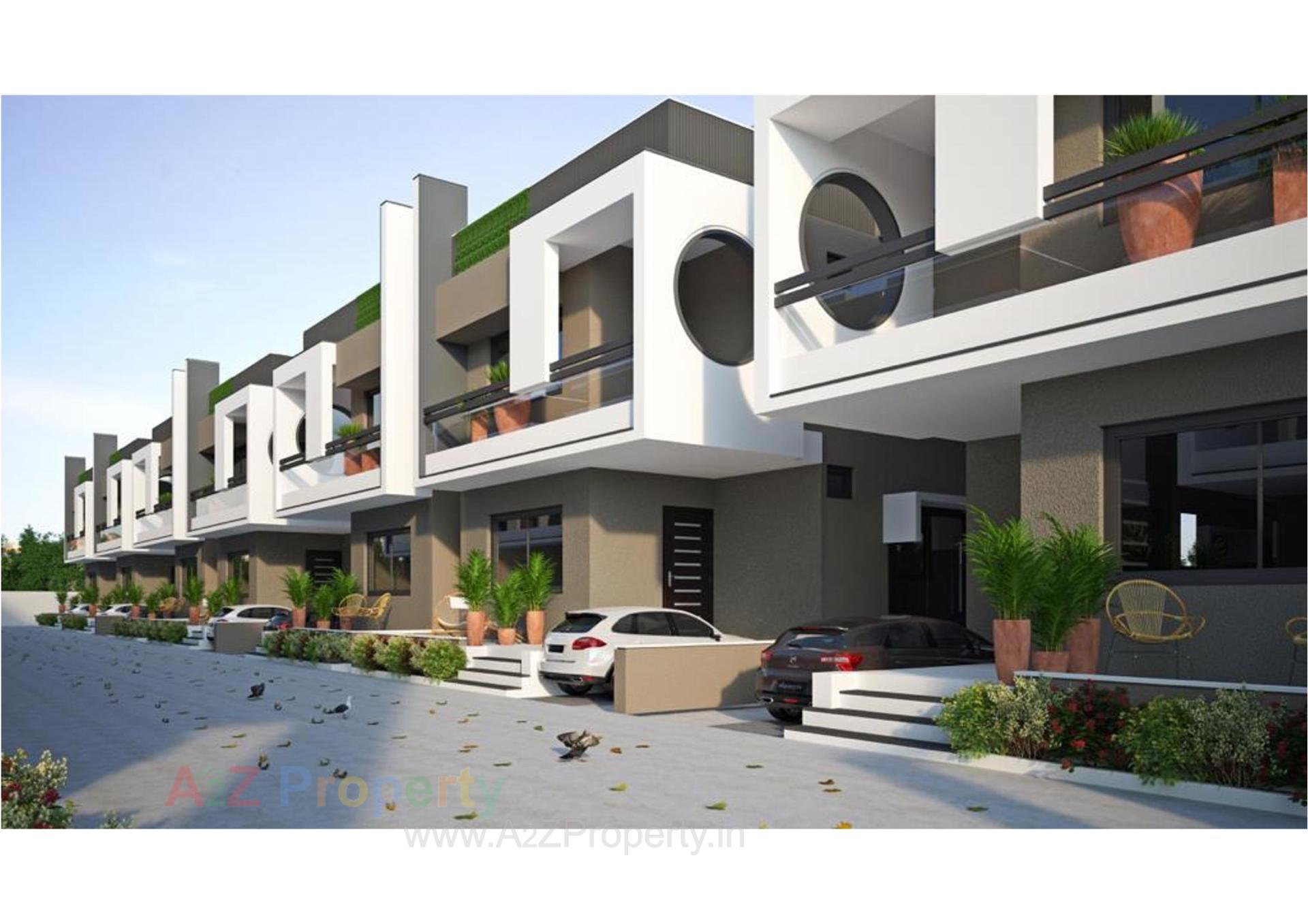 3D Elevation of real estate project Shilp Bungalows located at Kalol, Gandhinagar, Gujarat
