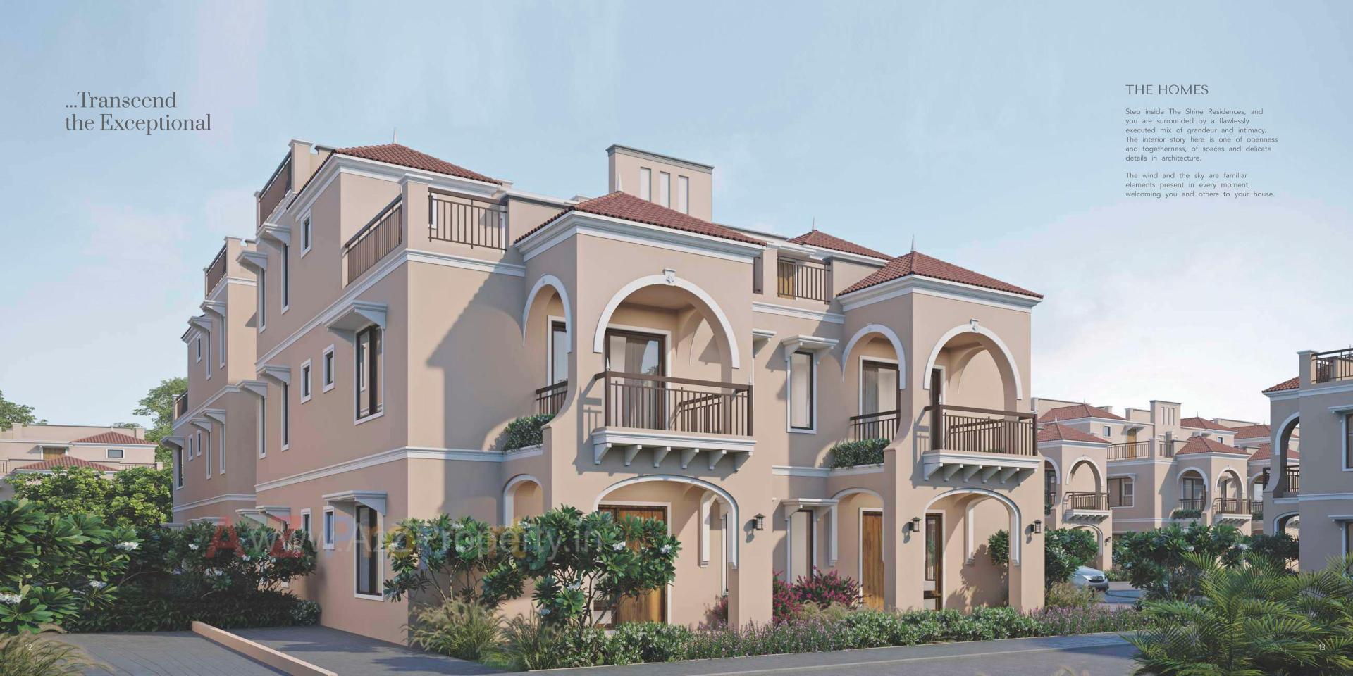 3D Elevation of real estate project Shine located at Kalol, Gandhinagar, Gujarat