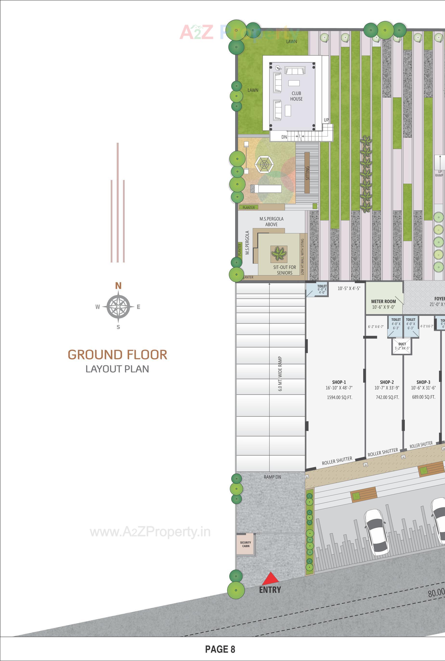 Layout of real estate project Shiv Kabir Heights located at Kudasan, Gandhinagar, Gujarat