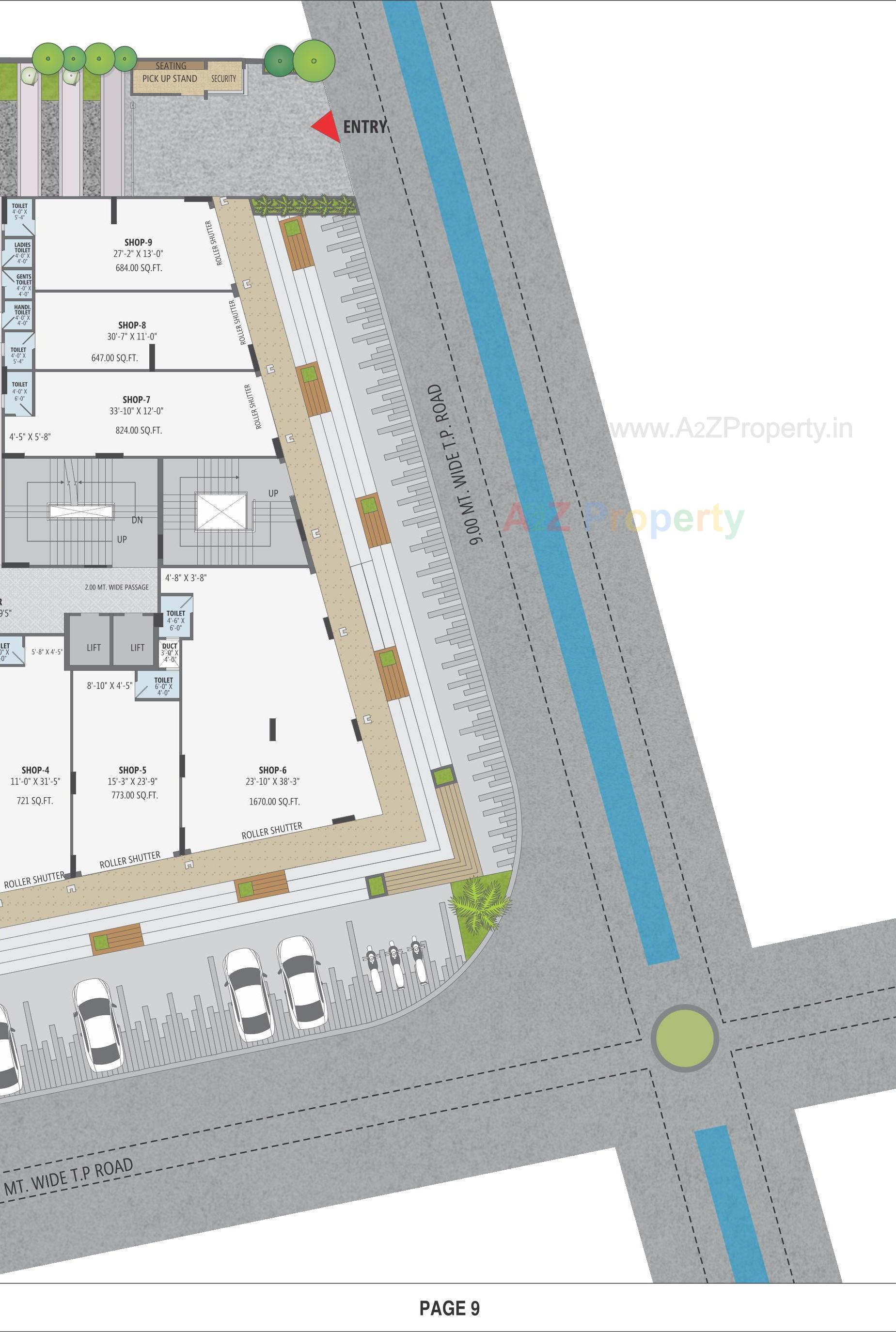 Layout of real estate project Shiv Kabir Heights located at Kudasan, Gandhinagar, Gujarat