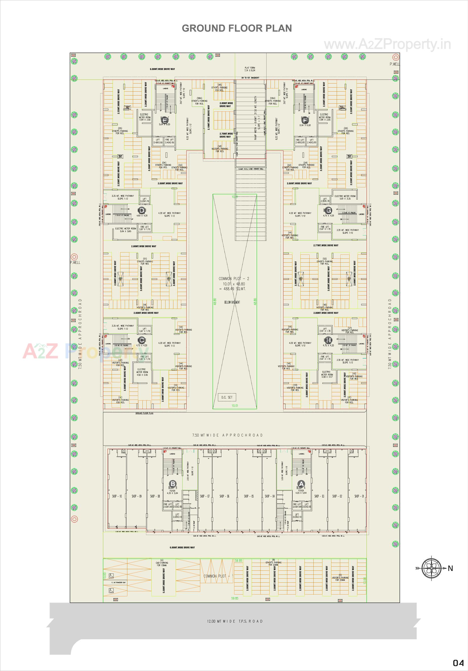 Layout of real estate project Shiv Orchid located at Adalaj, Gandhinagar, Gujarat