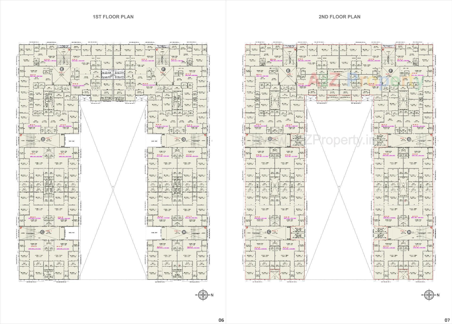 Layout of real estate project Shiv Orchid located at Adalaj, Gandhinagar, Gujarat