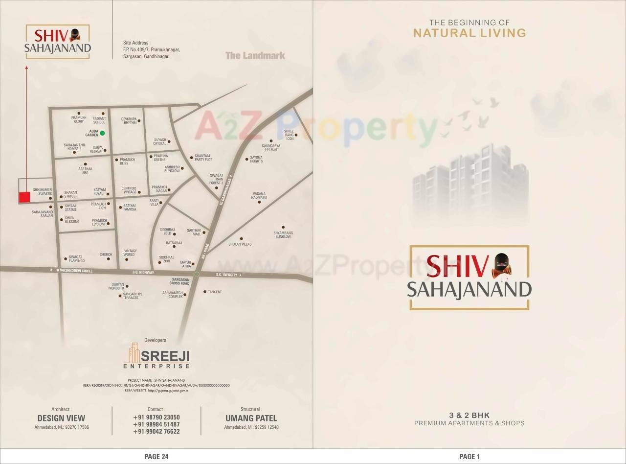  of real estate project Shiv Sahajanand located at Sargasan, Gandhinagar, Gujarat