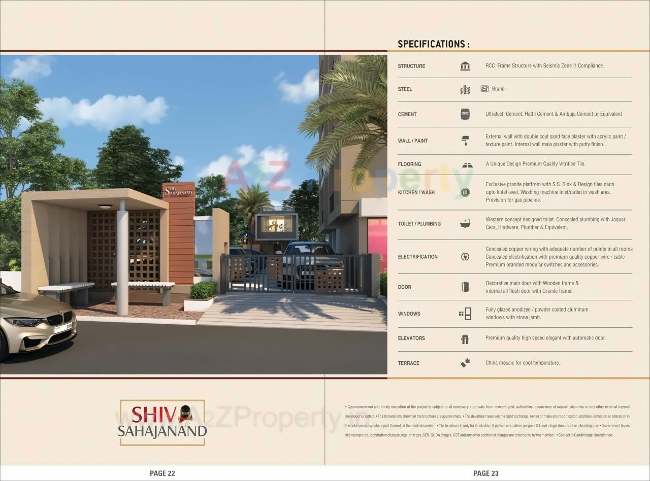  of real estate project Shiv Sahajanand located at Sargasan, Gandhinagar, Gujarat