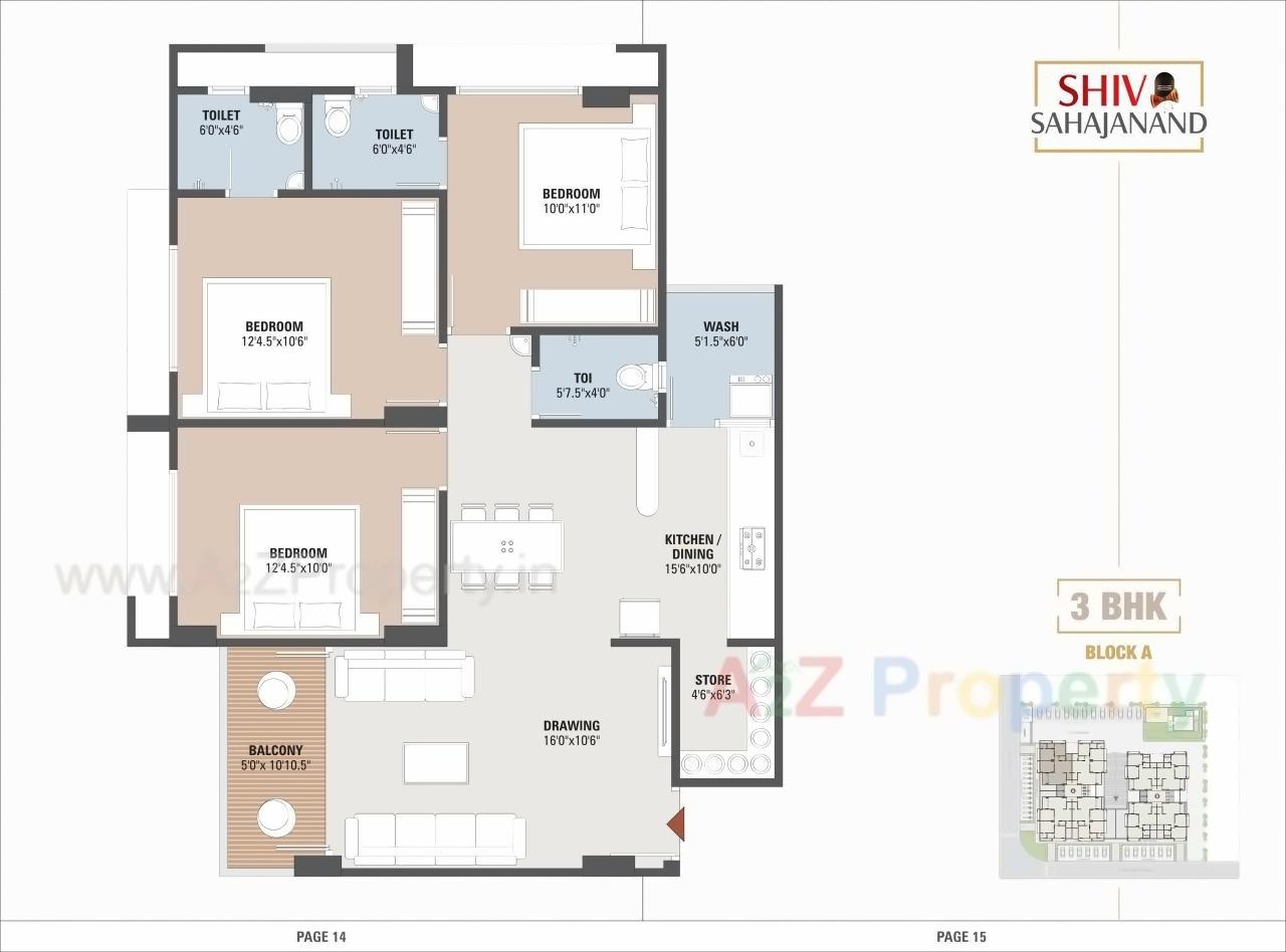 Layout of real estate project Shiv Sahajanand located at Sargasan, Gandhinagar, Gujarat