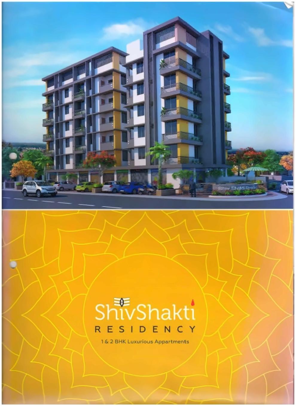 3D Elevation of real estate project Shiv Shakti Residency located at Kalol, Gandhinagar, Gujarat
