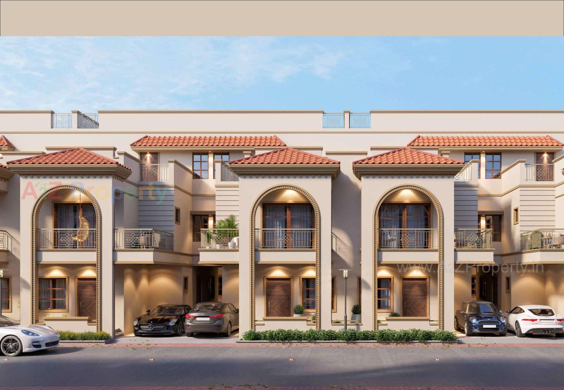 3D Elevation of real estate project Shivalay Gold located at Dehgam, Gandhinagar, Gujarat