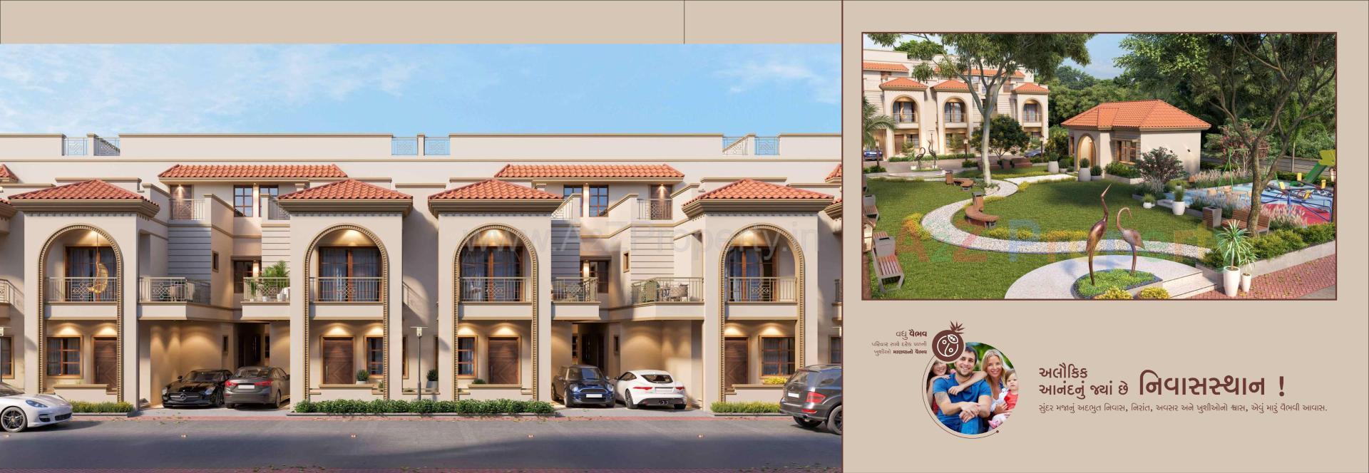 3D Elevation of real estate project Shivalay Gold located at Dehgam, Gandhinagar, Gujarat