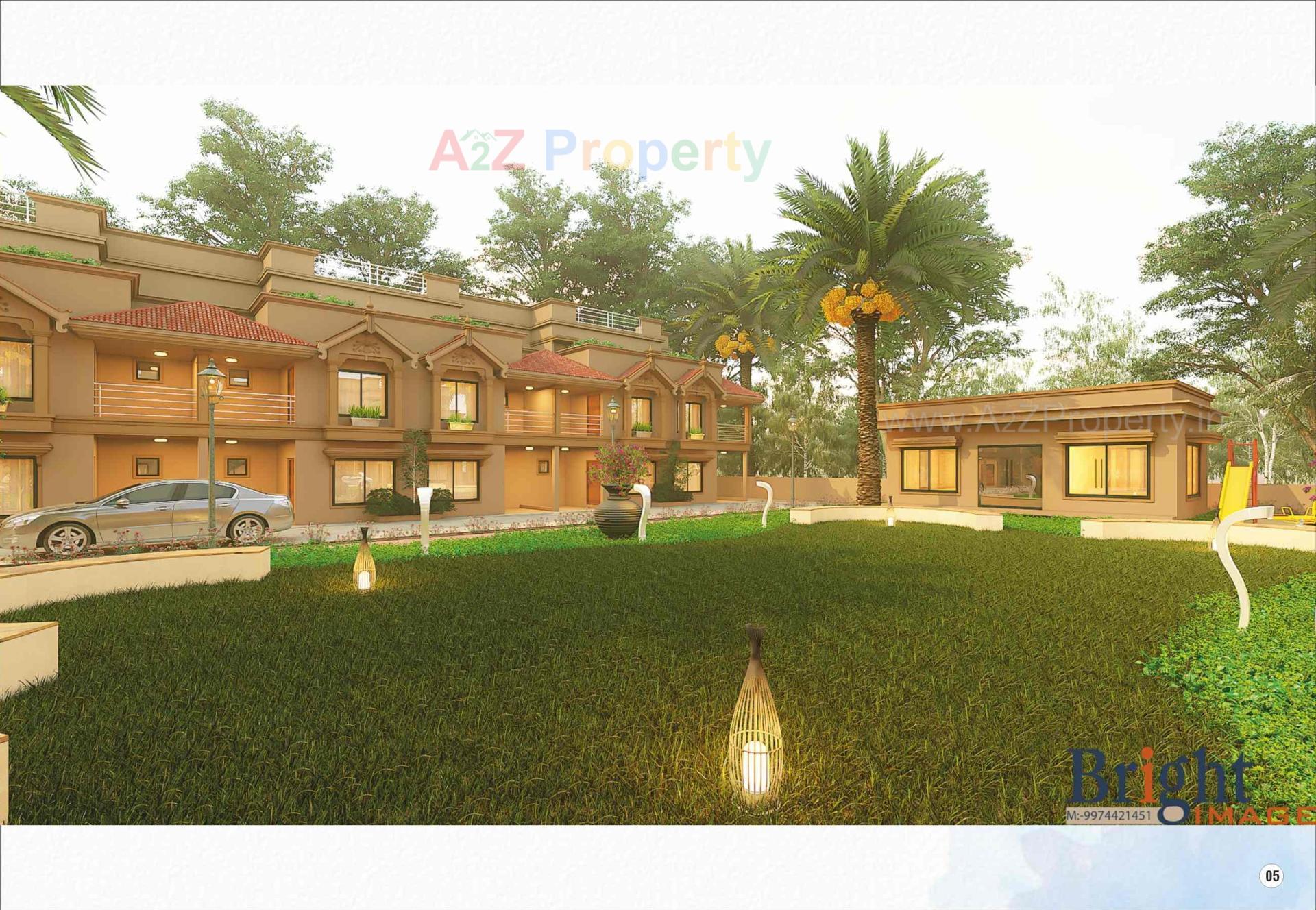 3D Elevation of real estate project Shivalay Haritage located at Dahegam, Gandhinagar, Gujarat