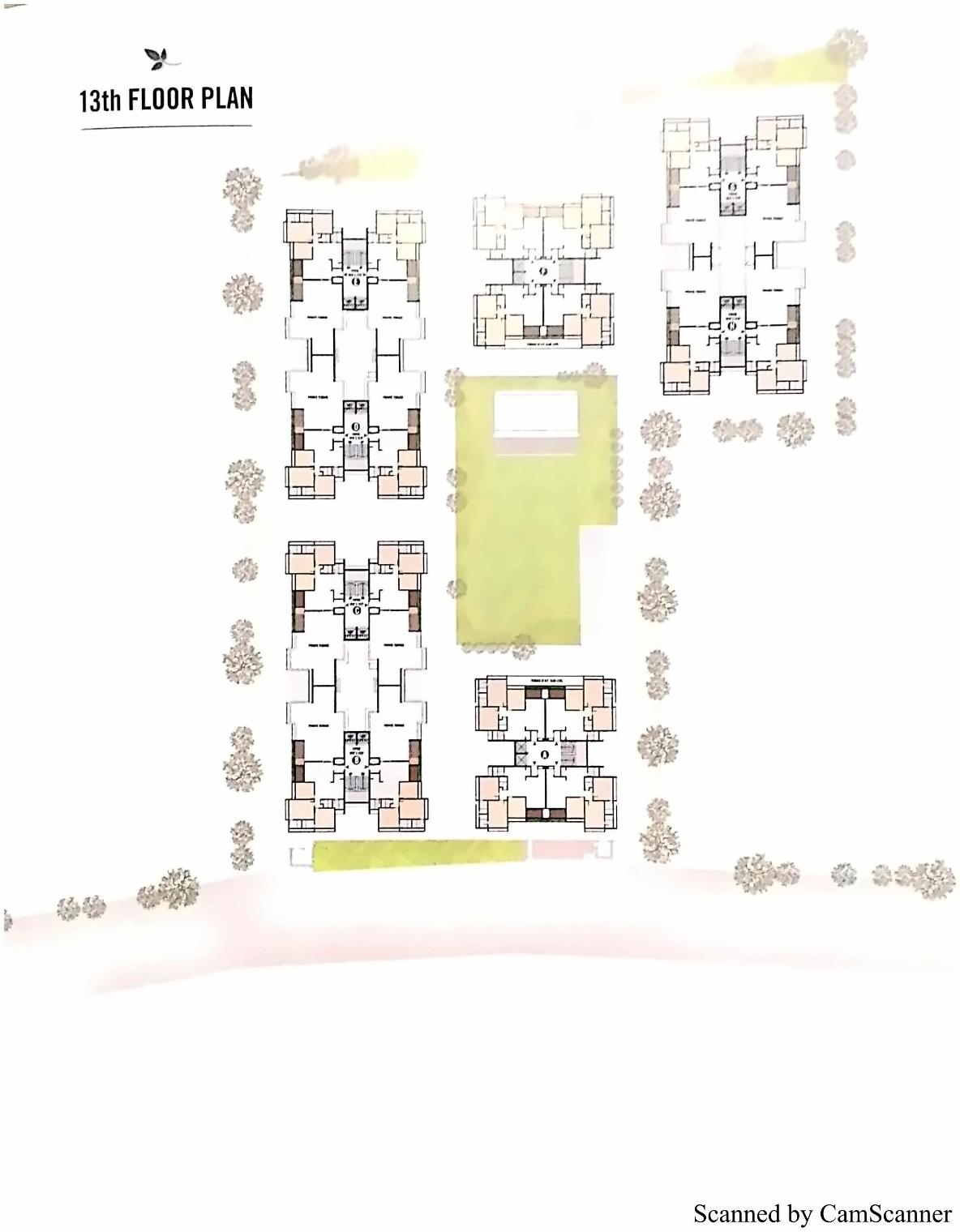 Layout of real estate project Shivalay Sharnam located at Kudasan, Gandhinagar, Gujarat