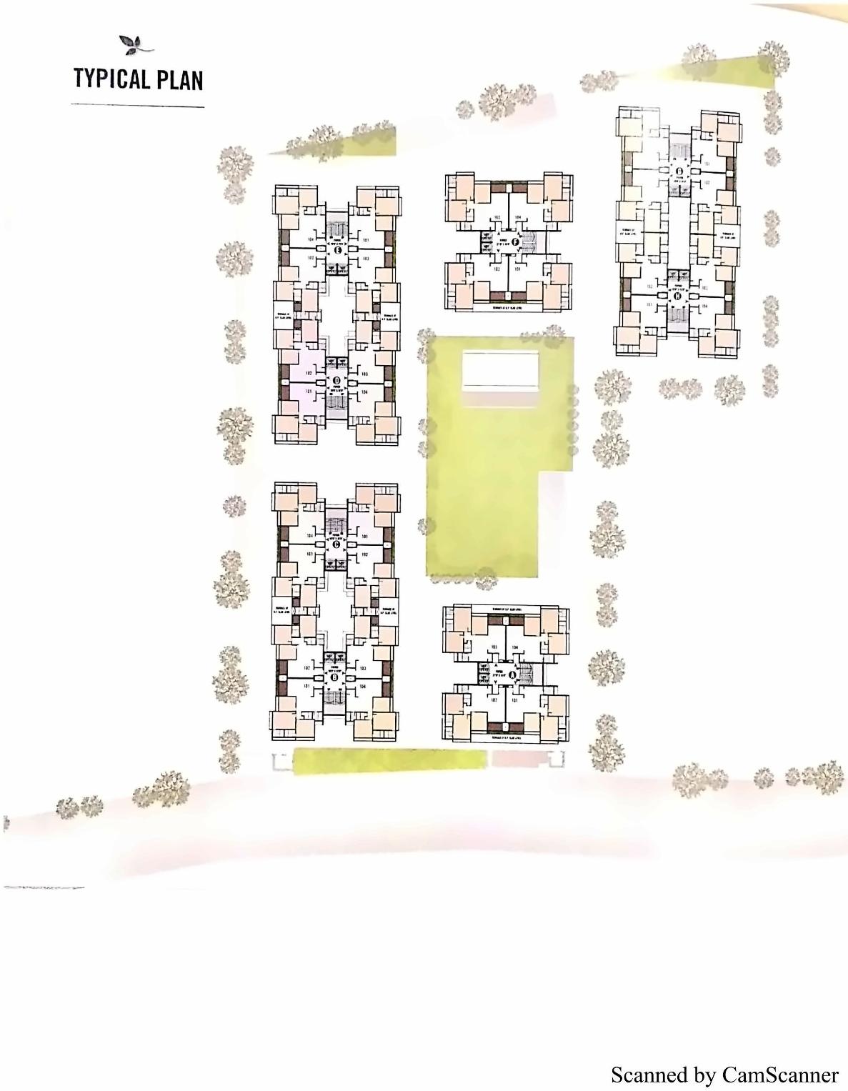 Layout of real estate project Shivalay Sharnam located at Kudasan, Gandhinagar, Gujarat