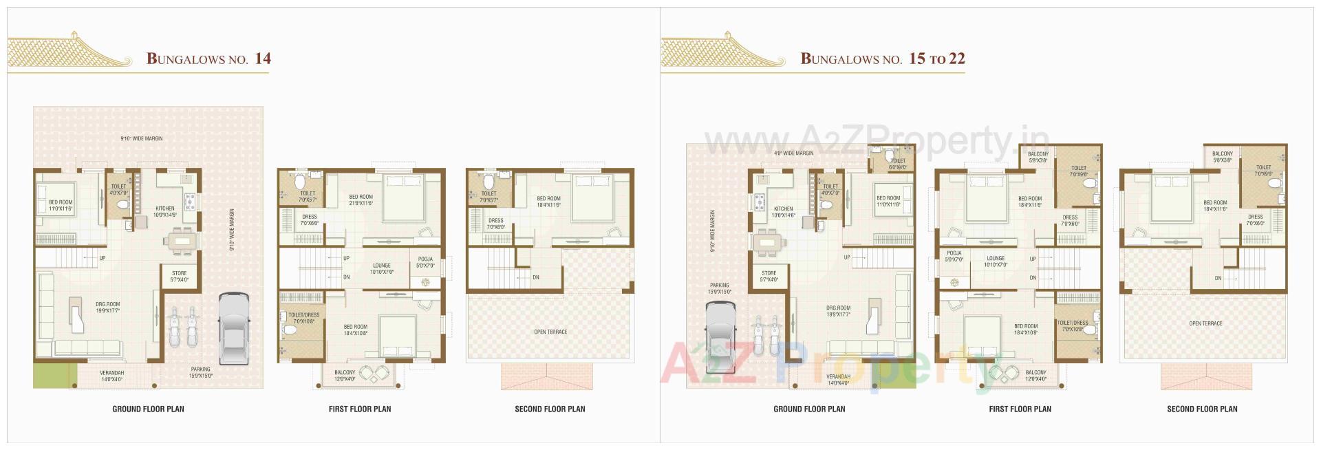 Layout of real estate project Shivalay White House located at Dahegam, Gandhinagar, Gujarat