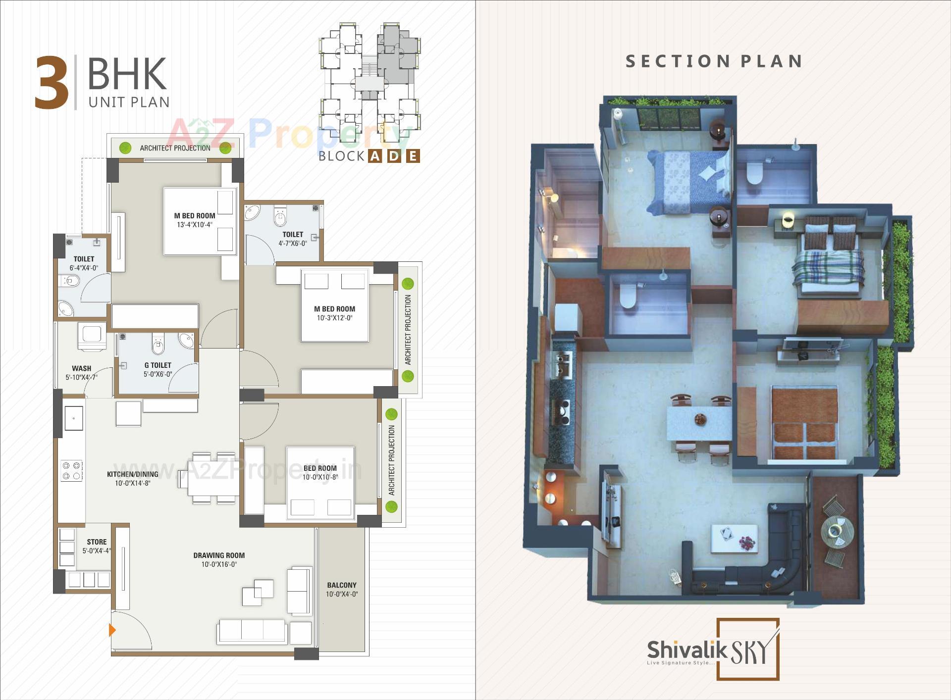 Layout of real estate project Shivalik Sky located at Pethapur, Gandhinagar, Gujarat