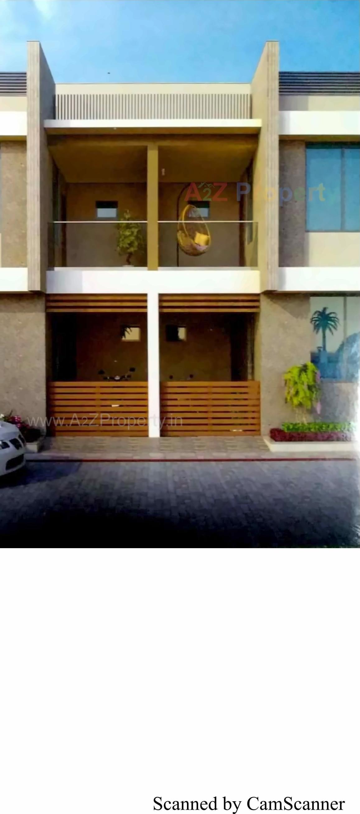 3D Elevation of real estate project Shivam Bunglows located at Dehgam, Gandhinagar, Gujarat