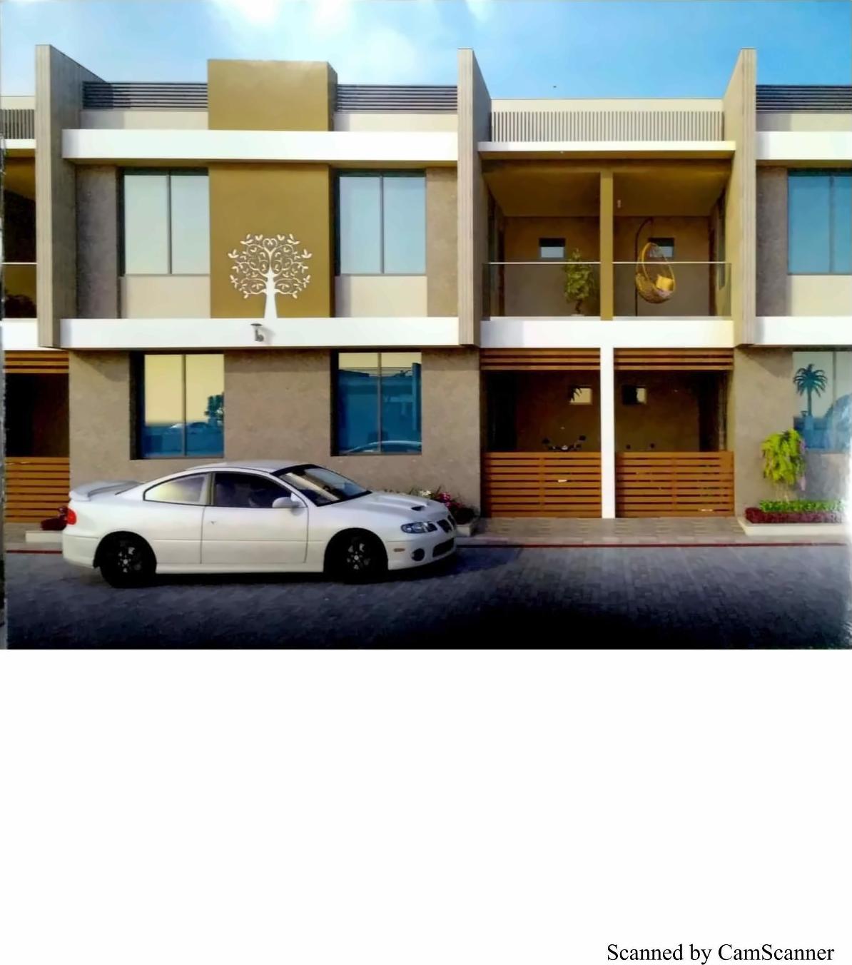 3D Elevation of real estate project Shivam Bunglows located at Dehgam, Gandhinagar, Gujarat