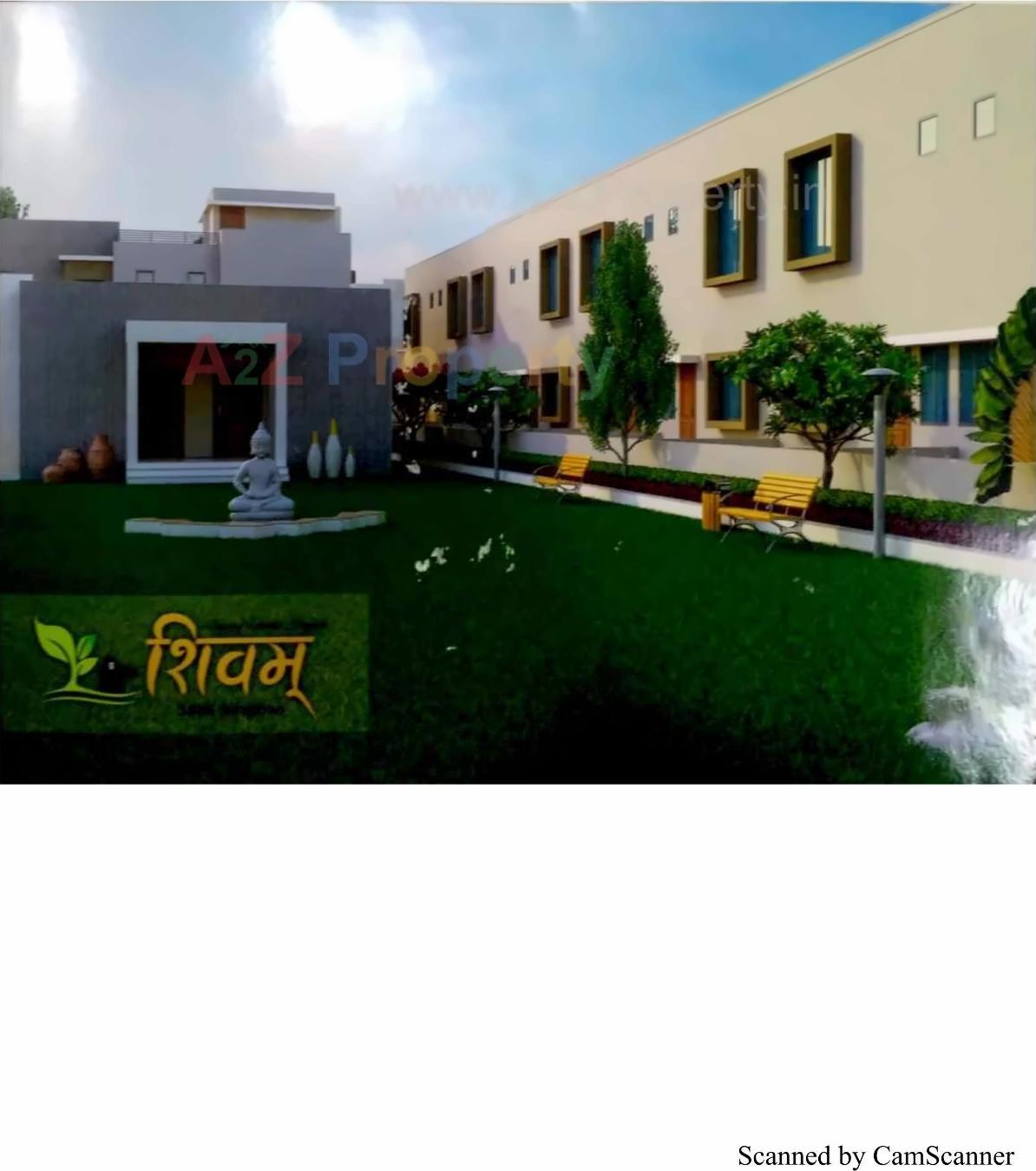 3D Elevation of real estate project Shivam Bunglows located at Dehgam, Gandhinagar, Gujarat