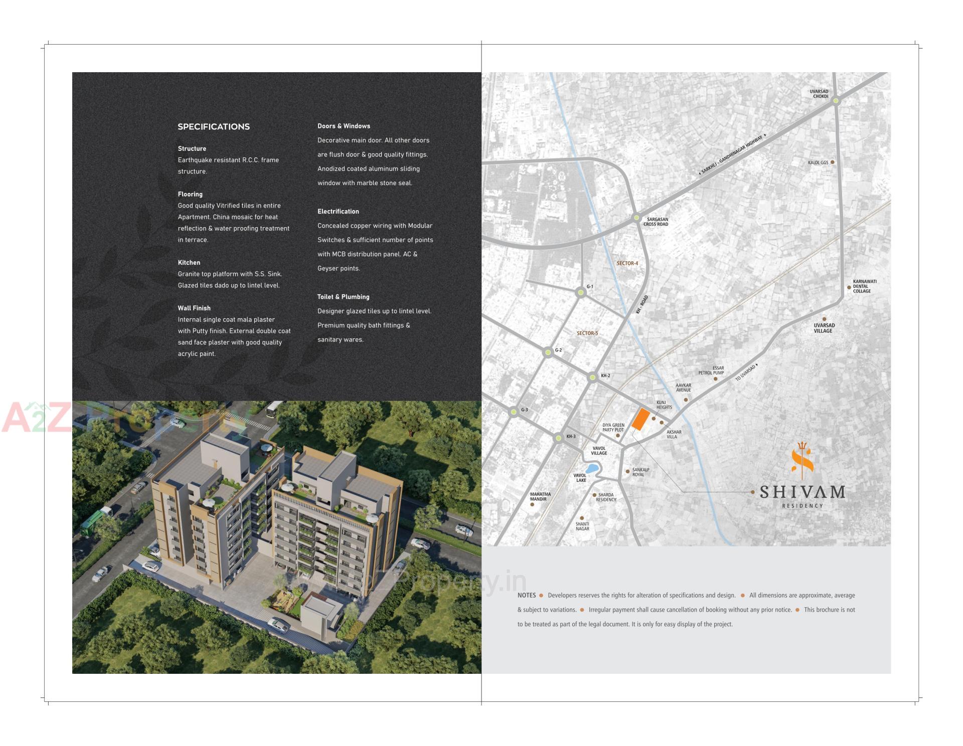  of real estate project Shivam Residency located at Vavol, Gandhinagar, Gujarat