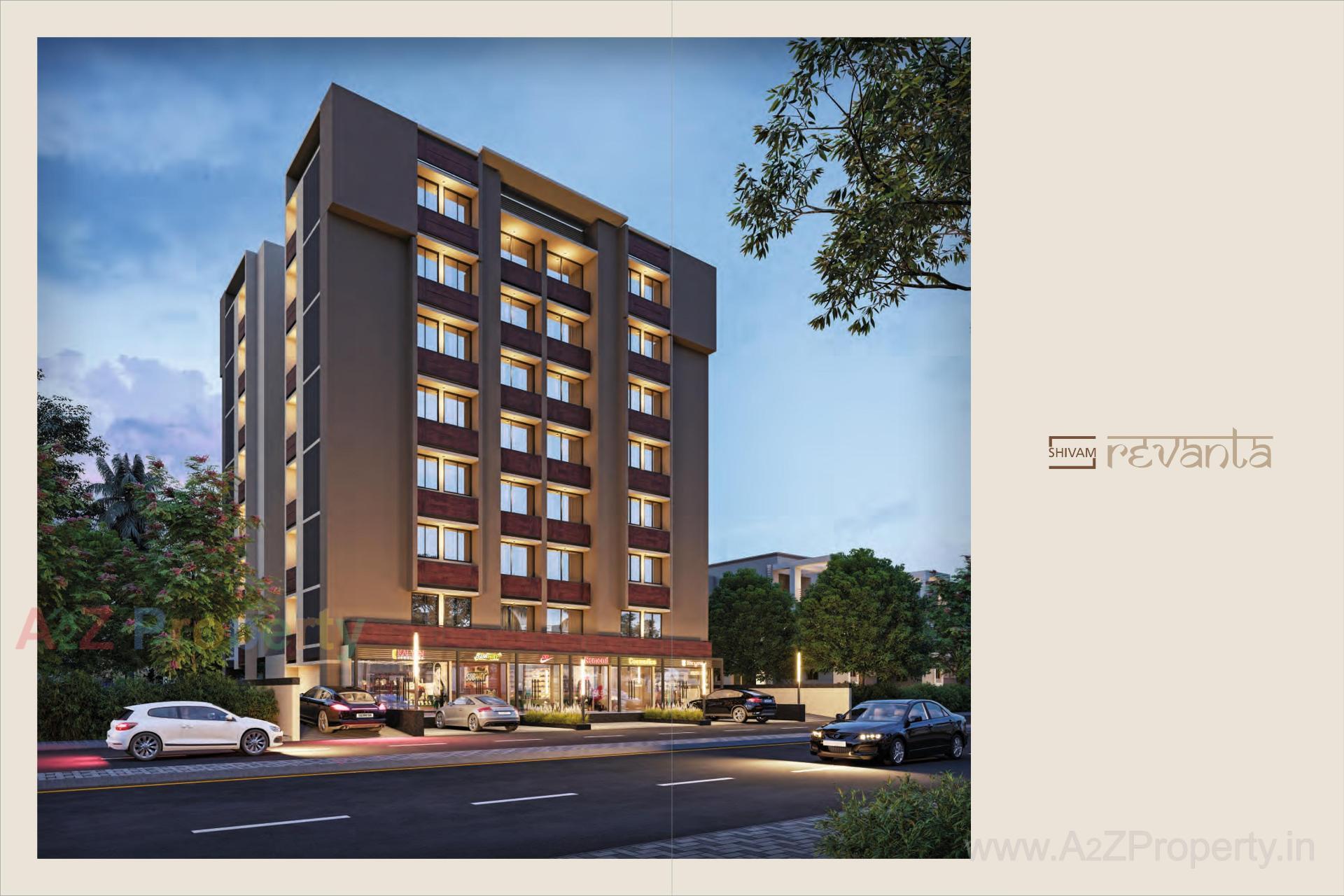 3D Elevation of real estate project Shivam Revanta located at Zundal, Gandhinagar, Gujarat